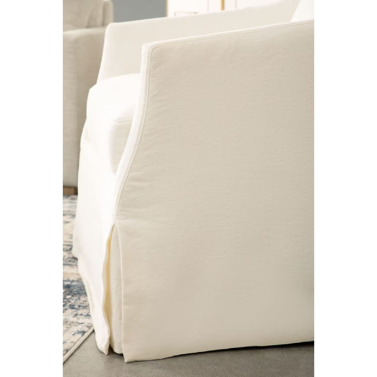 Skirted Swivel Club Chair | Living Essentials Faye – alternate view 19