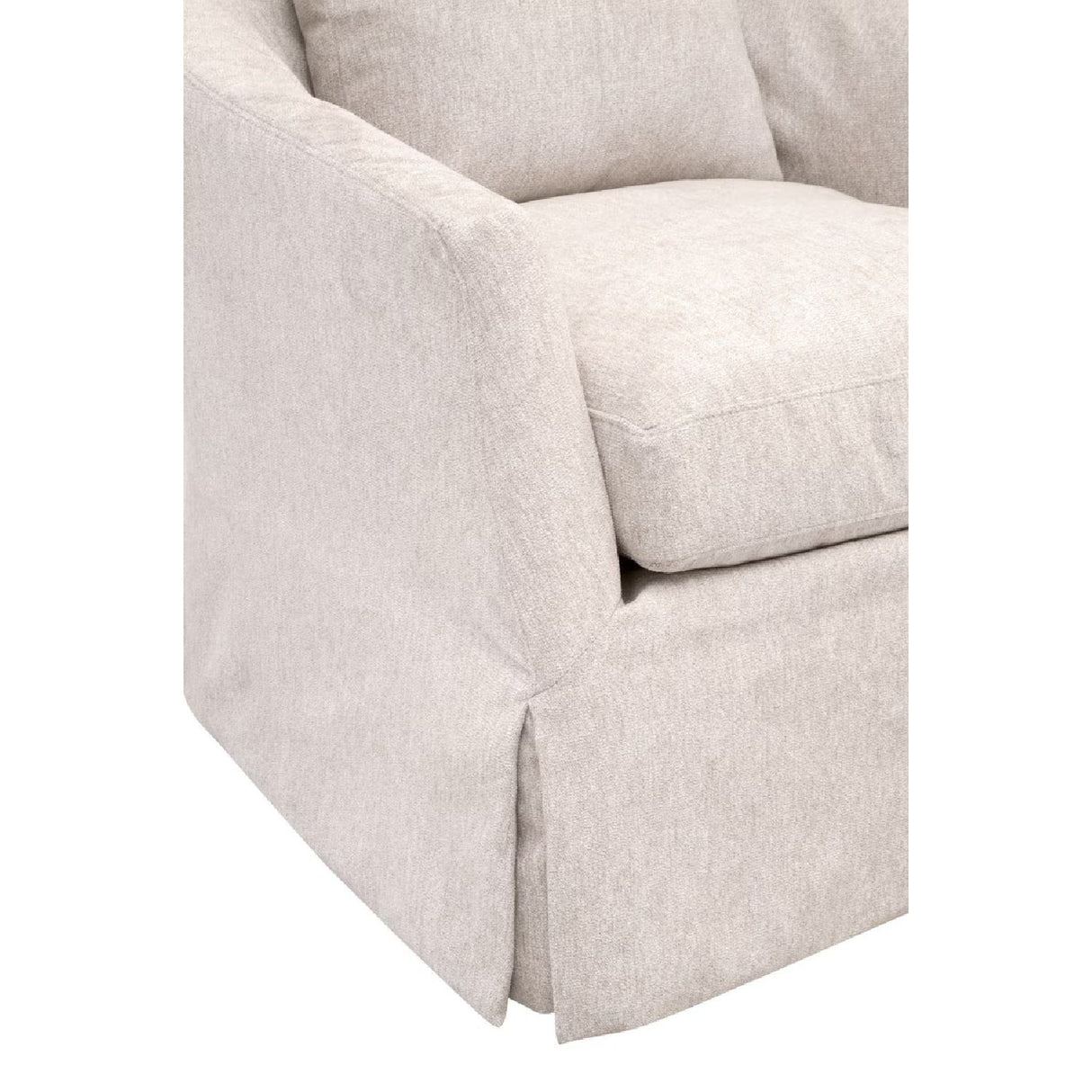 Skirted Swivel Club Chair | Living Essentials Faye