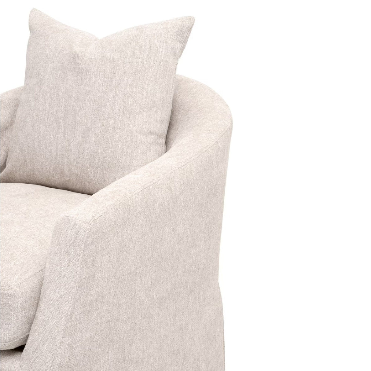 Skirted Swivel Club Chair | Living Essentials Faye – alternate view 7