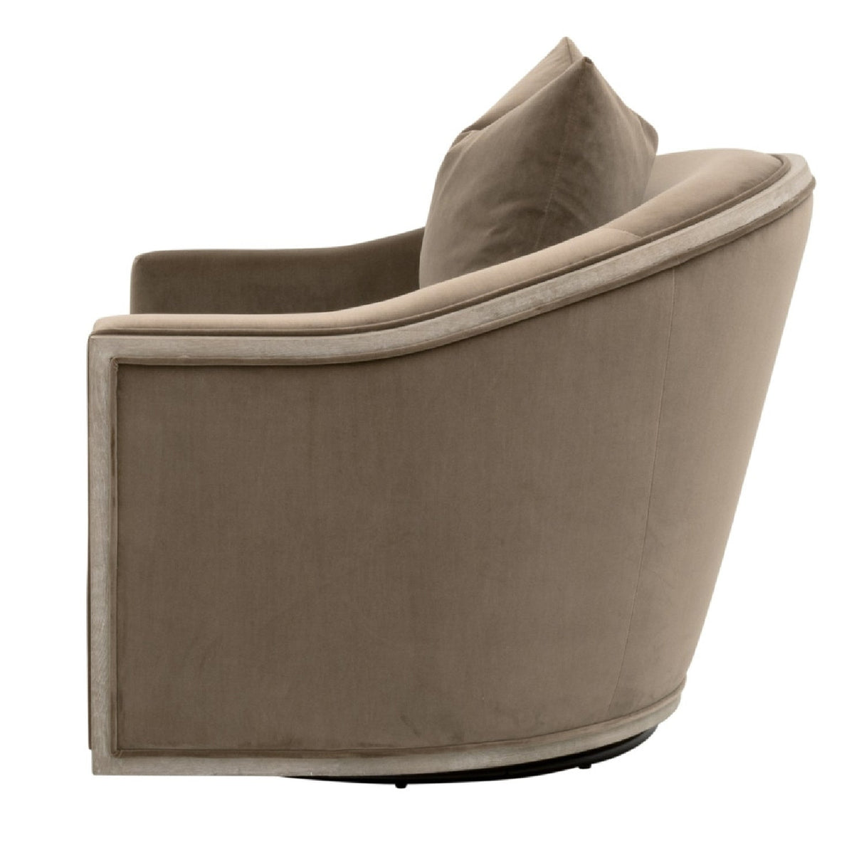 Cushioned Oak Swivel Club Chair | Living Essentials Paxton – alternate view 24