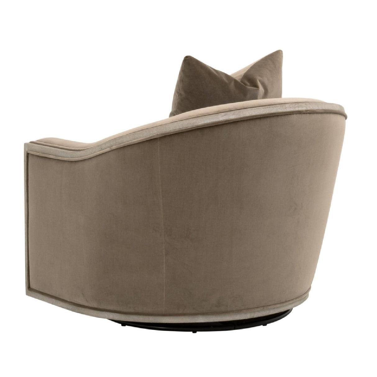 Cushioned Oak Swivel Club Chair | Living Essentials Paxton – alternate view 25