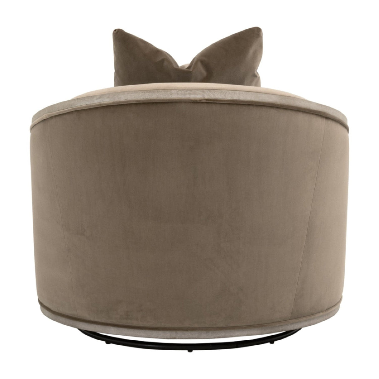 Cushioned Oak Swivel Club Chair | Living Essentials Paxton – alternate view 26