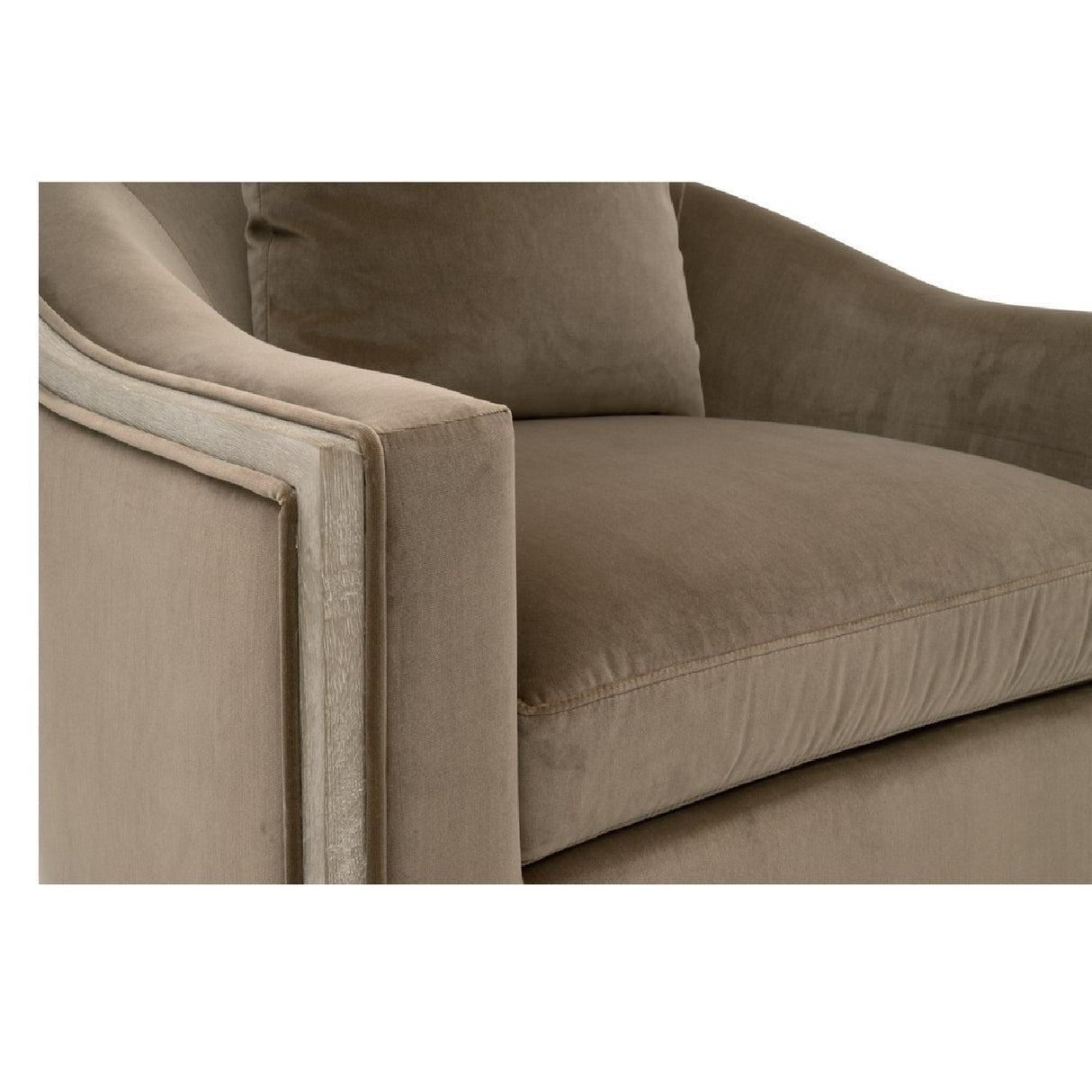 Cushioned Oak Swivel Club Chair | Living Essentials Paxton – alternate view 29