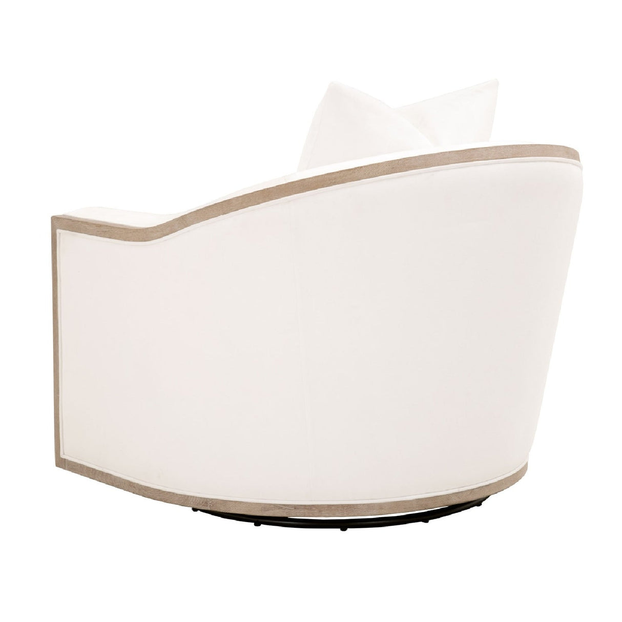 Cushioned Oak Swivel Club Chair | Living Essentials Paxton – alternate view 5