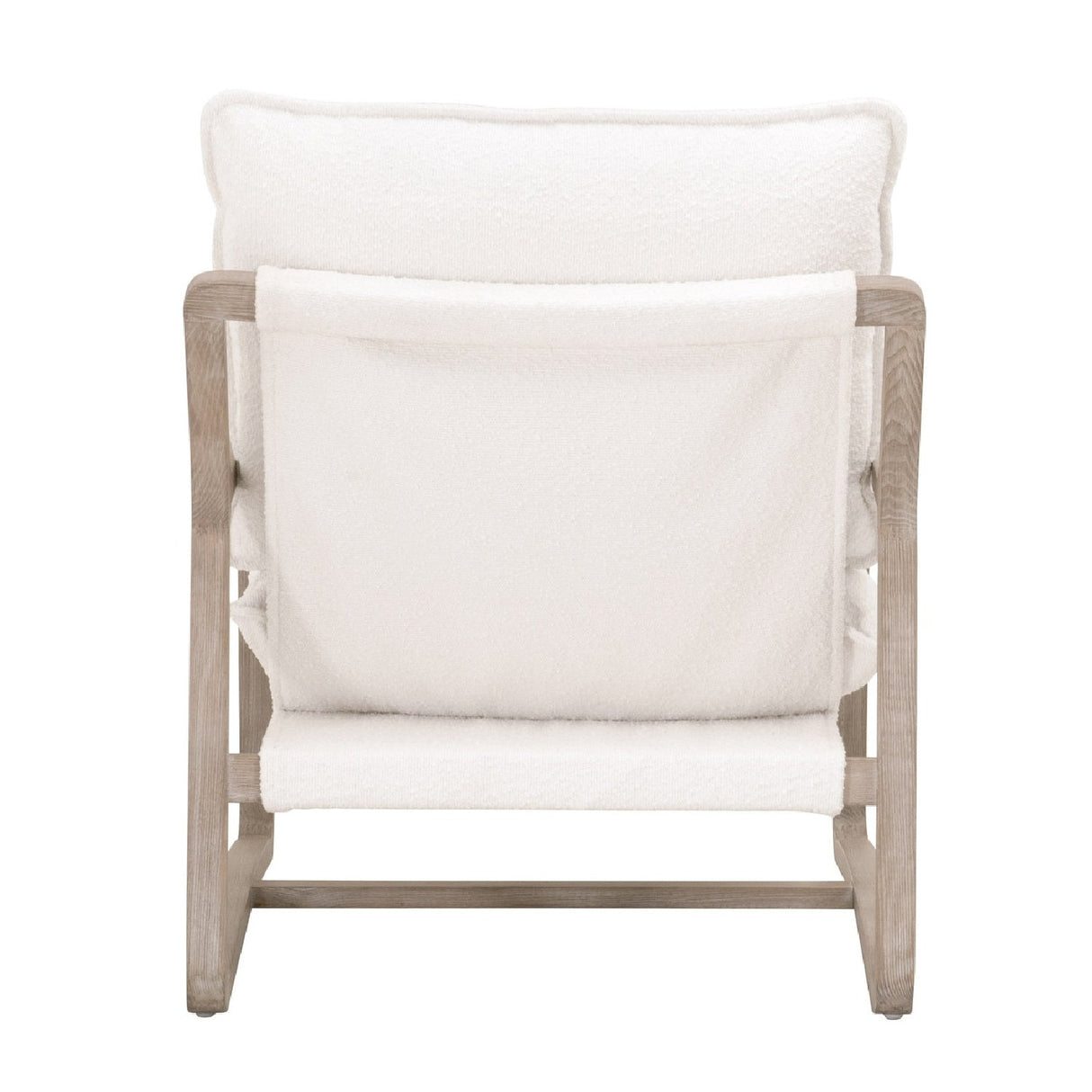 Modern European furniture - White Boucle Cushioned Club Chair - www.oroa.com