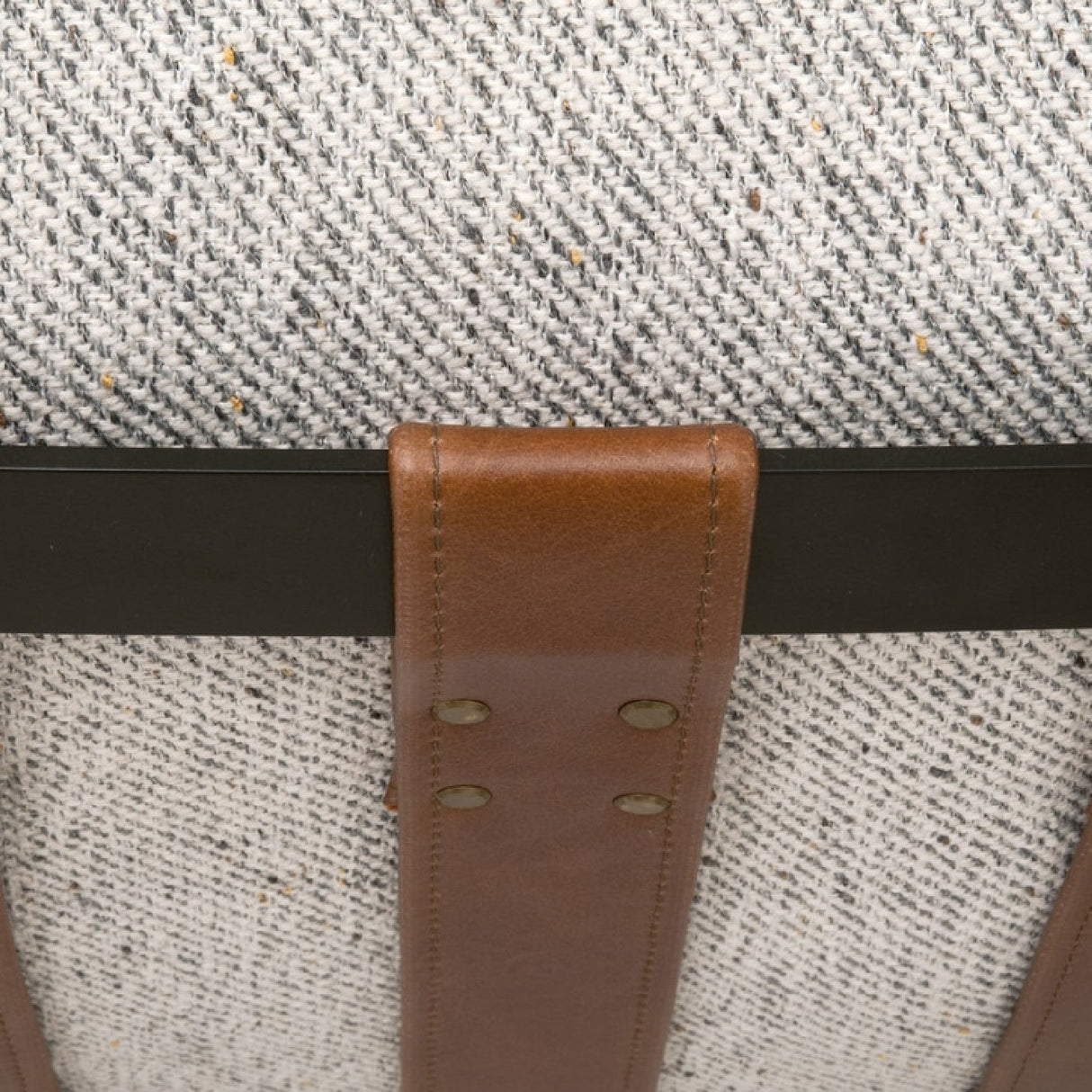 Modern European furniture - Brown Leather Strap Lounge Chair - www.oroa.com