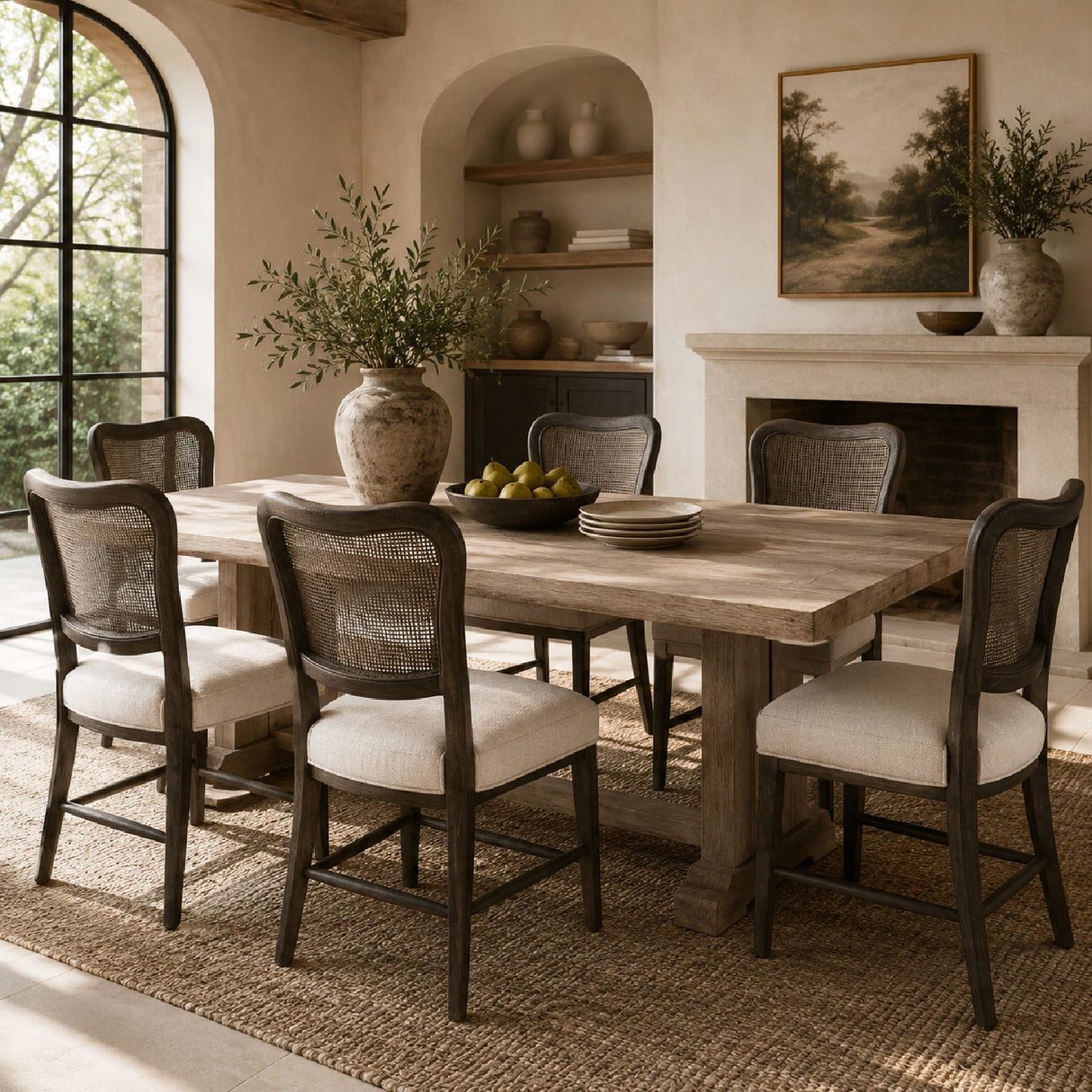 Cane-Back Dining Chair Set (2) | Living Essentials Cela – alternate view 36