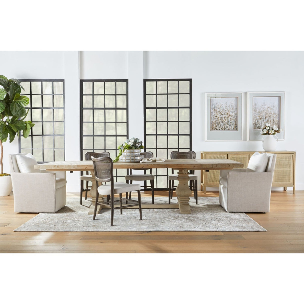Cane-Back Dining Chair Set (2) | Living Essentials Cela – alternate view 48