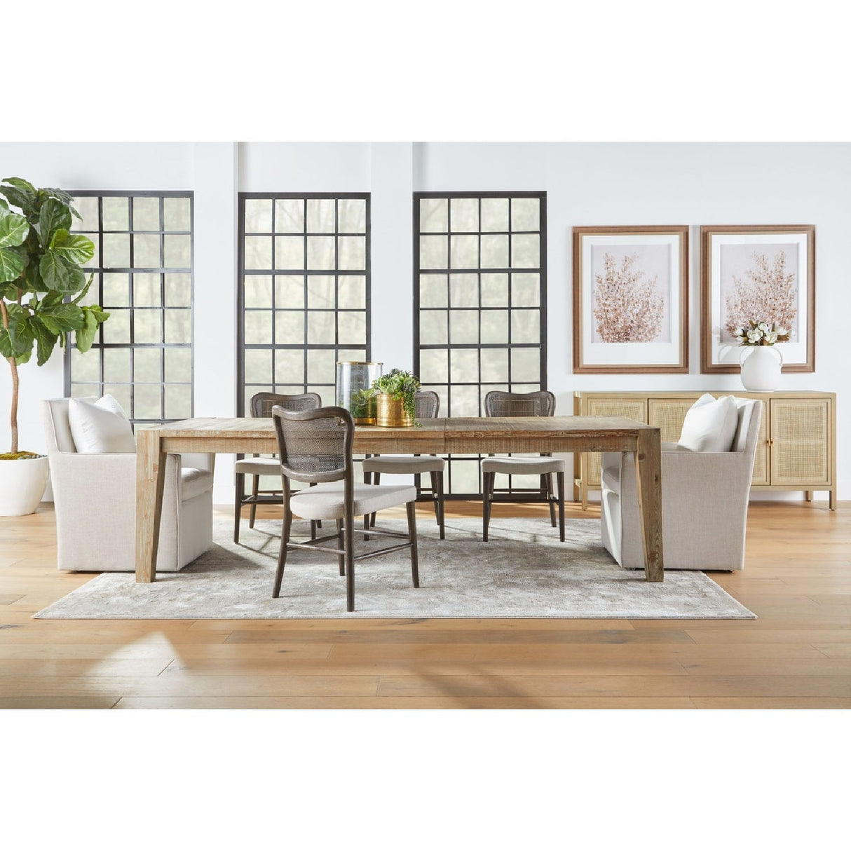 Cane-Back Dining Chair Set (2) | Living Essentials Cela – alternate view 49