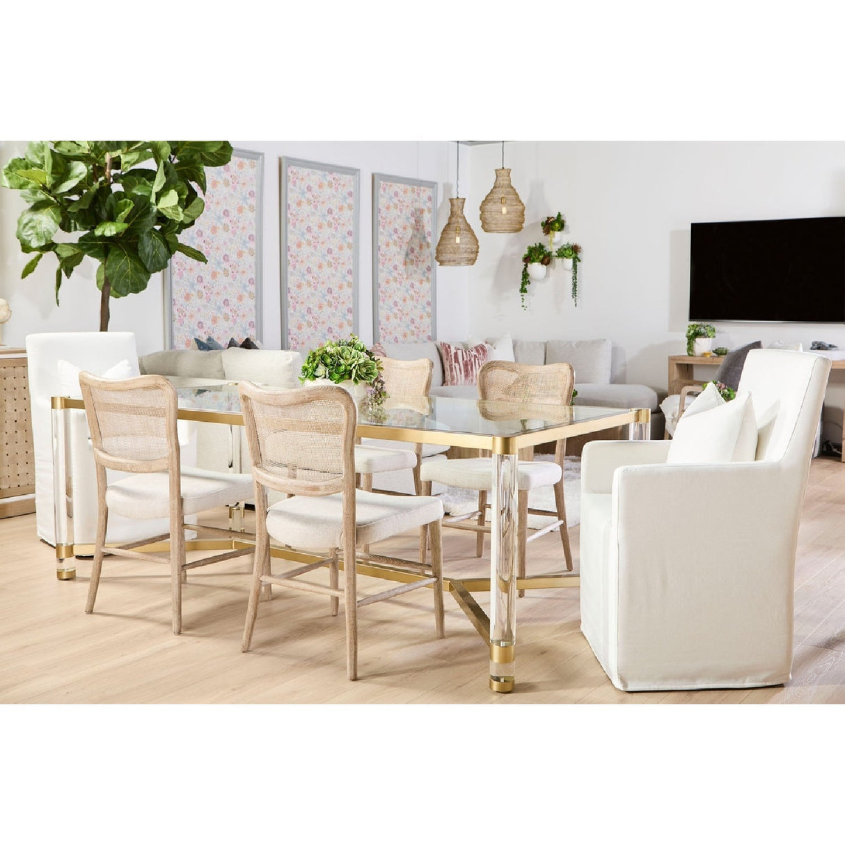 Cane-Back Dining Chair Set (2) | Living Essentials Cela – alternate view 26