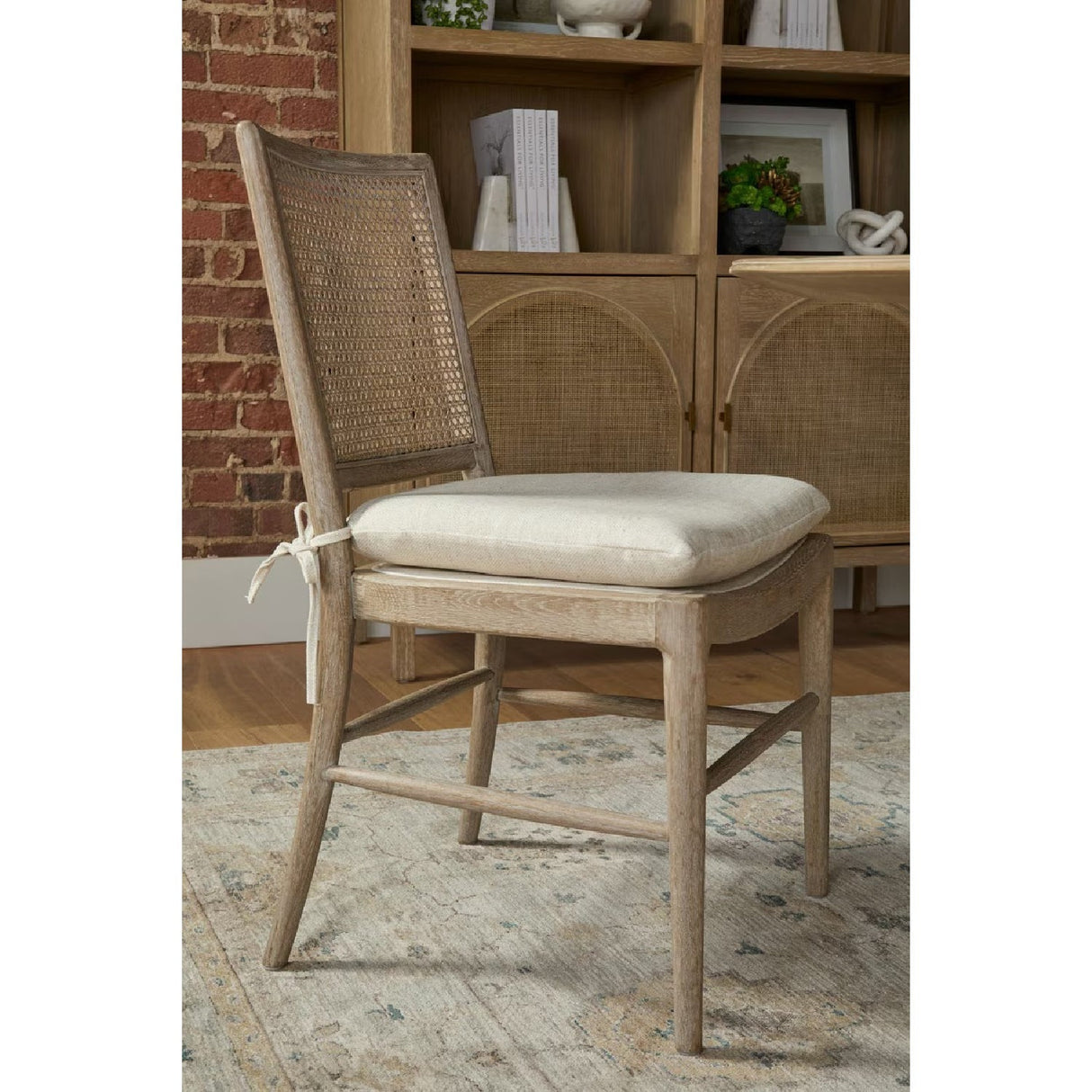 Modern European furniture - Oak Canework-Back Dining Chairs (2) - www.oroa.com