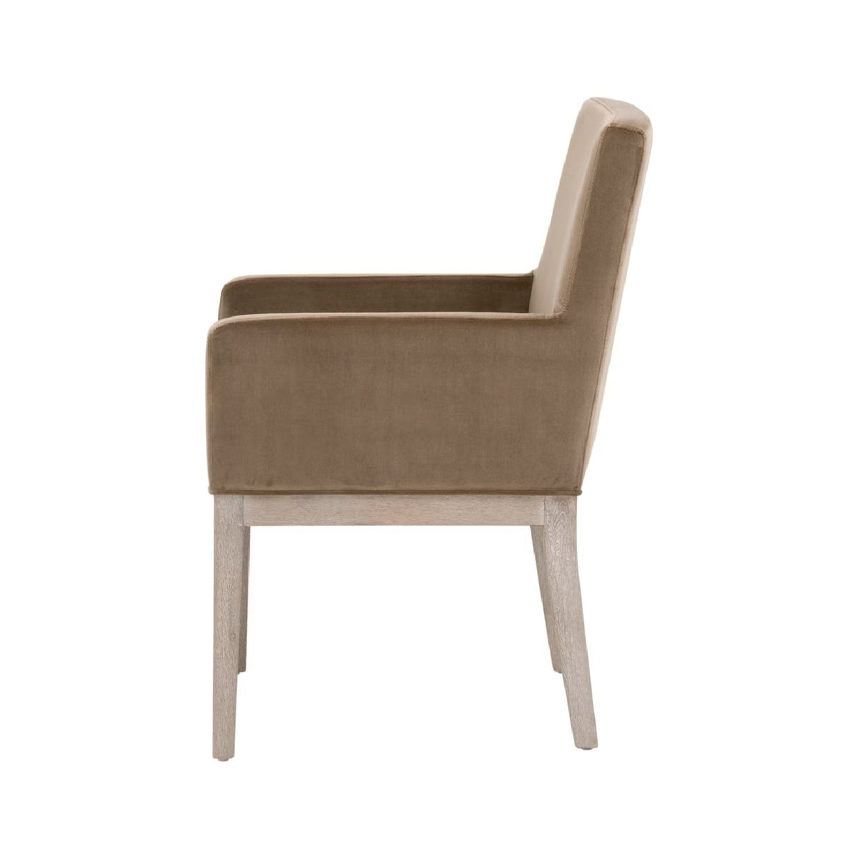 Modern European furniture - Brown Velvet Dining Armchair - www.oroa.com