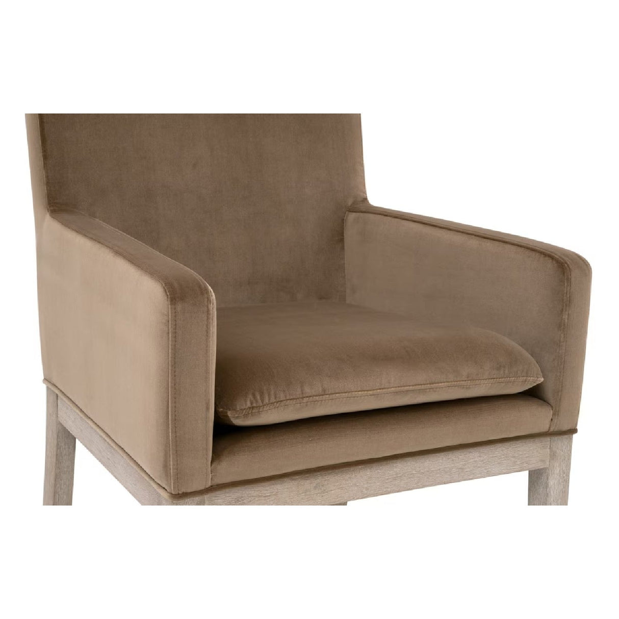 Modern European furniture - Brown Velvet Dining Armchair - www.oroa.com
