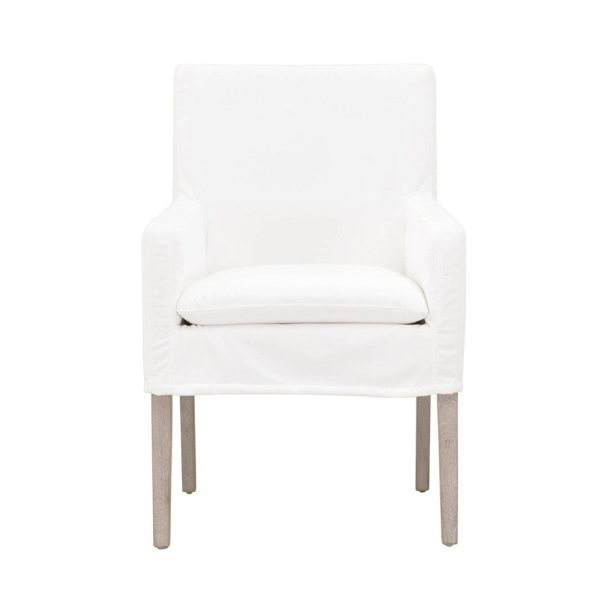 Modern European furniture - White Slipcover Dining Armchair - www.oroa.com
