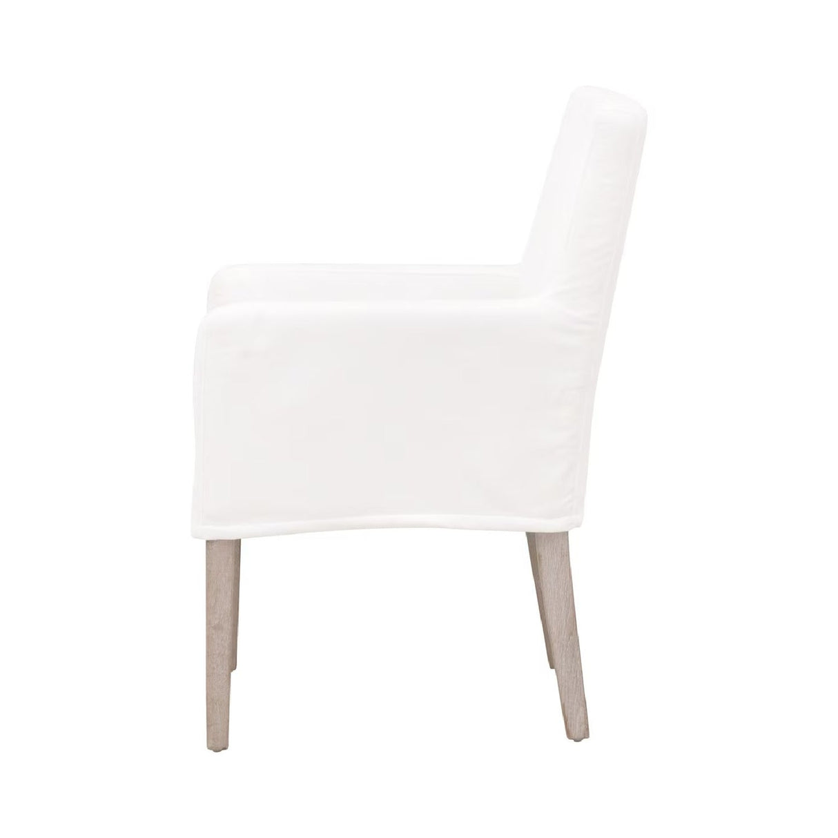 Modern European furniture - White Slipcover Dining Armchair - www.oroa.com