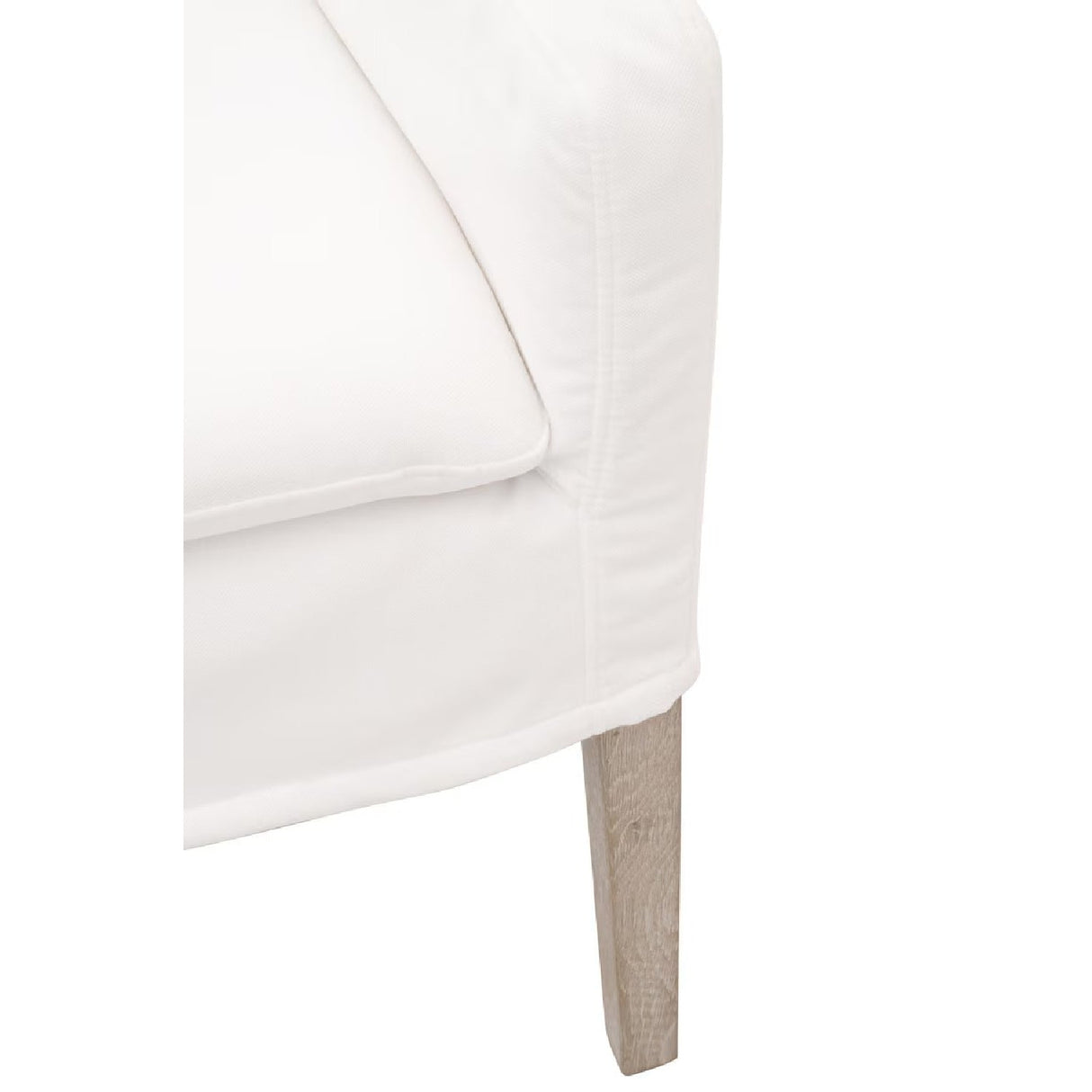 Modern European furniture - White Slipcover Dining Armchair - www.oroa.com
