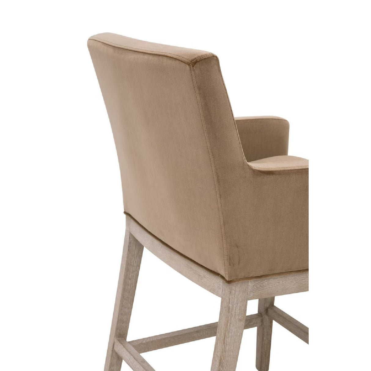 Modern European furniture - Brown Velvet Counter Stool - www.oroa.com