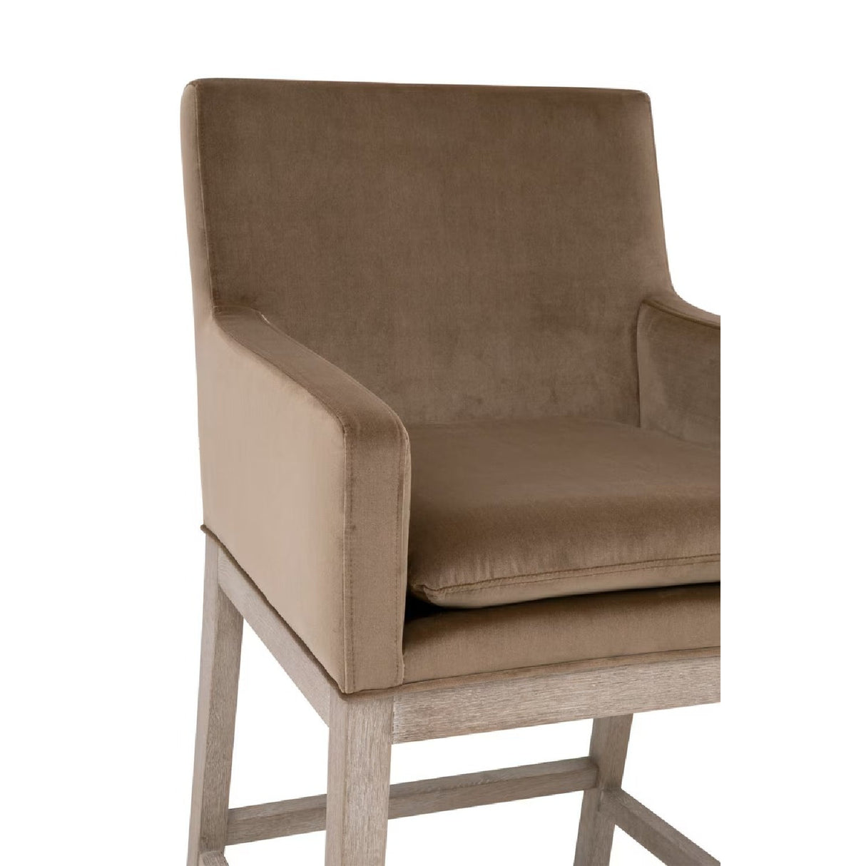 Modern European furniture - Brown Velvet Counter Stool - www.oroa.com