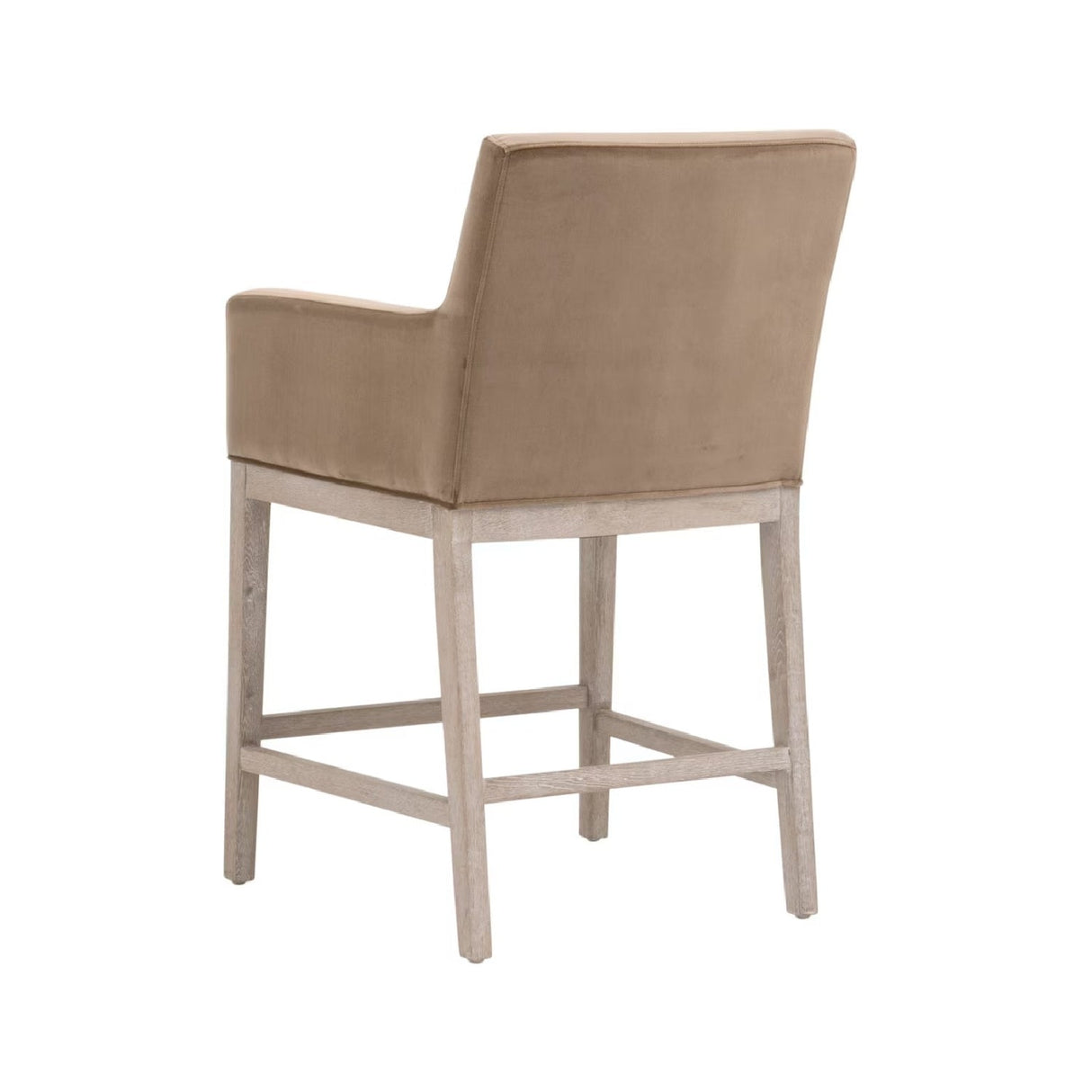 Modern European furniture - Brown Velvet Counter Stool - www.oroa.com