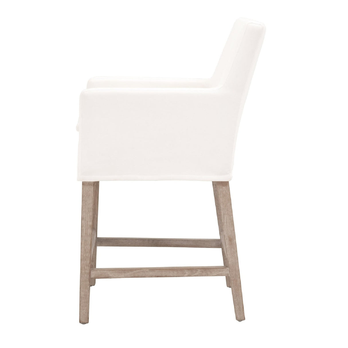 Modern European furniture - White Slipcover Counter Stool - www.oroa.com