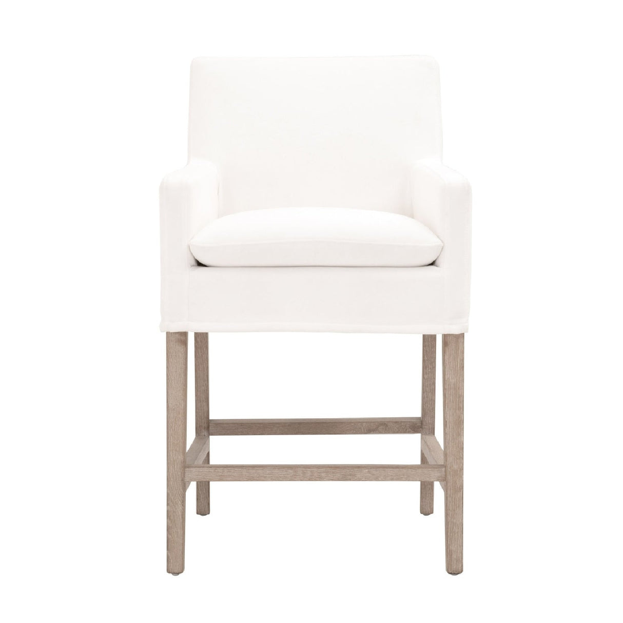 Modern European furniture - White Slipcover Counter Stool - www.oroa.com