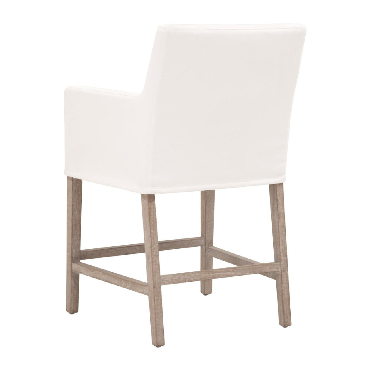 Modern European furniture - White Slipcover Counter Stool - www.oroa.com