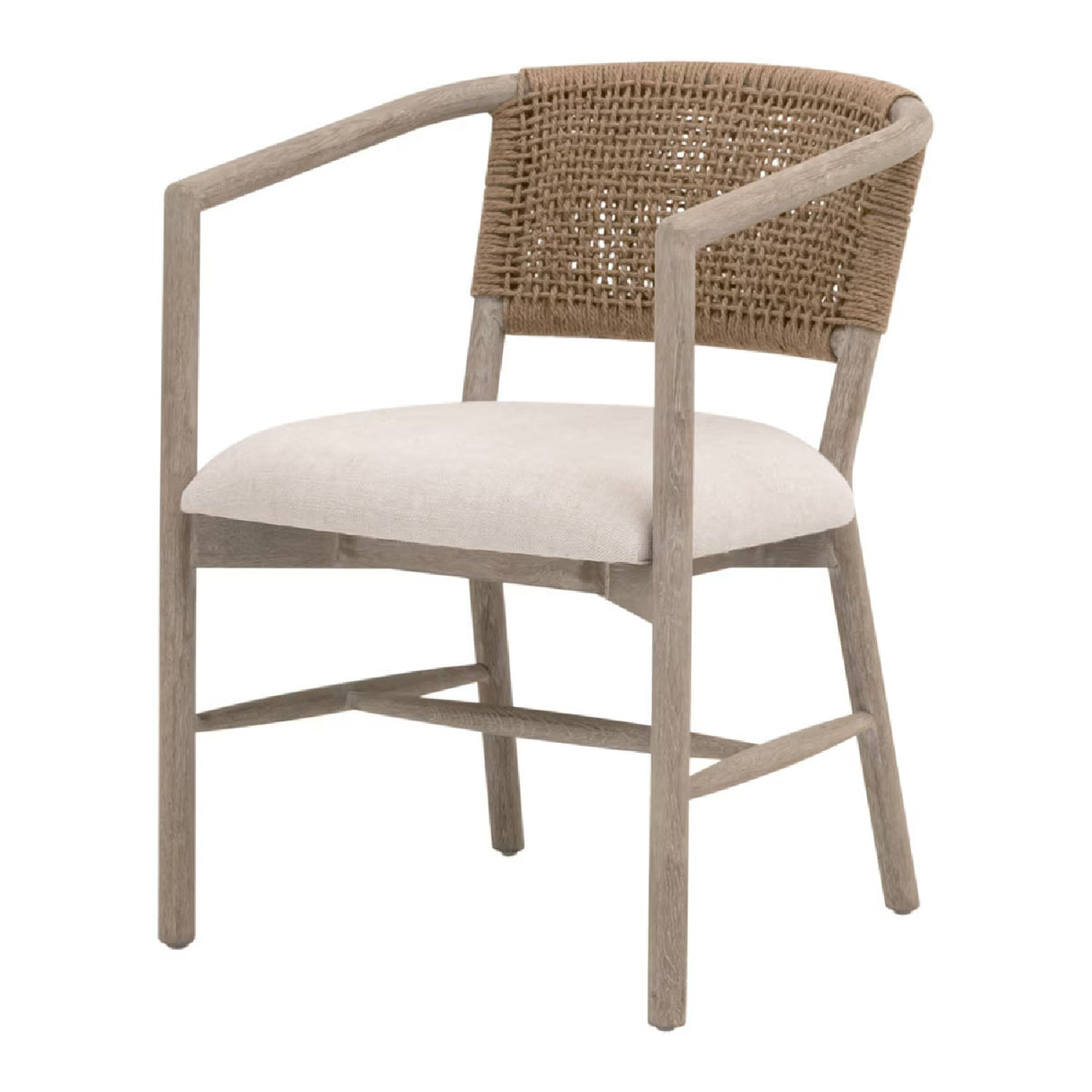 Modern European furniture - Jute Twine Back Accent Chair - www.oroa.com