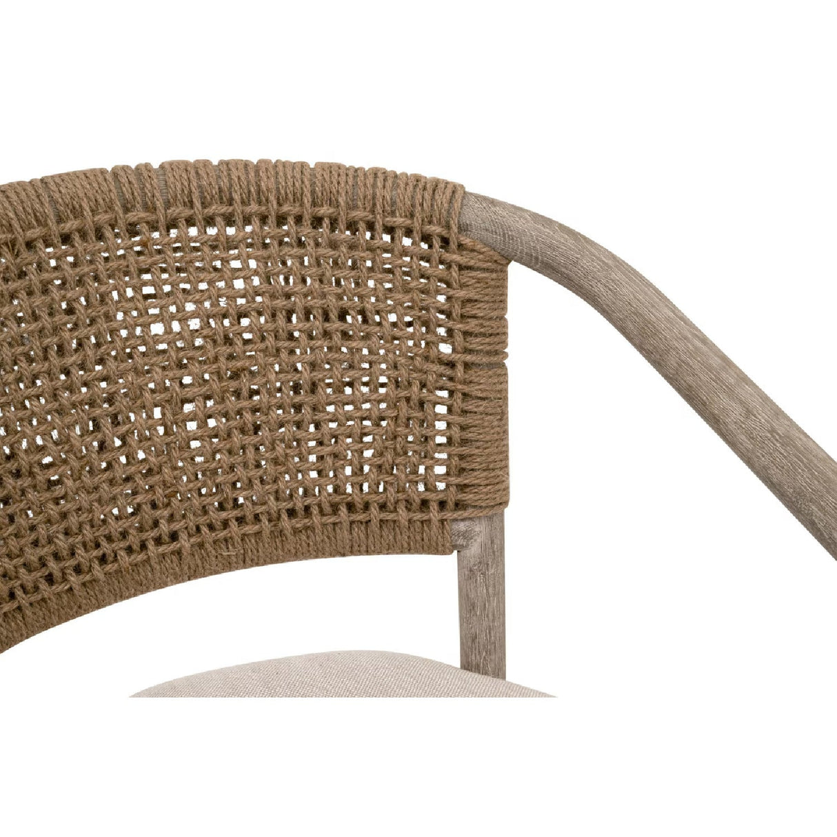 Modern European furniture - Jute Twine Back Accent Chair - www.oroa.com