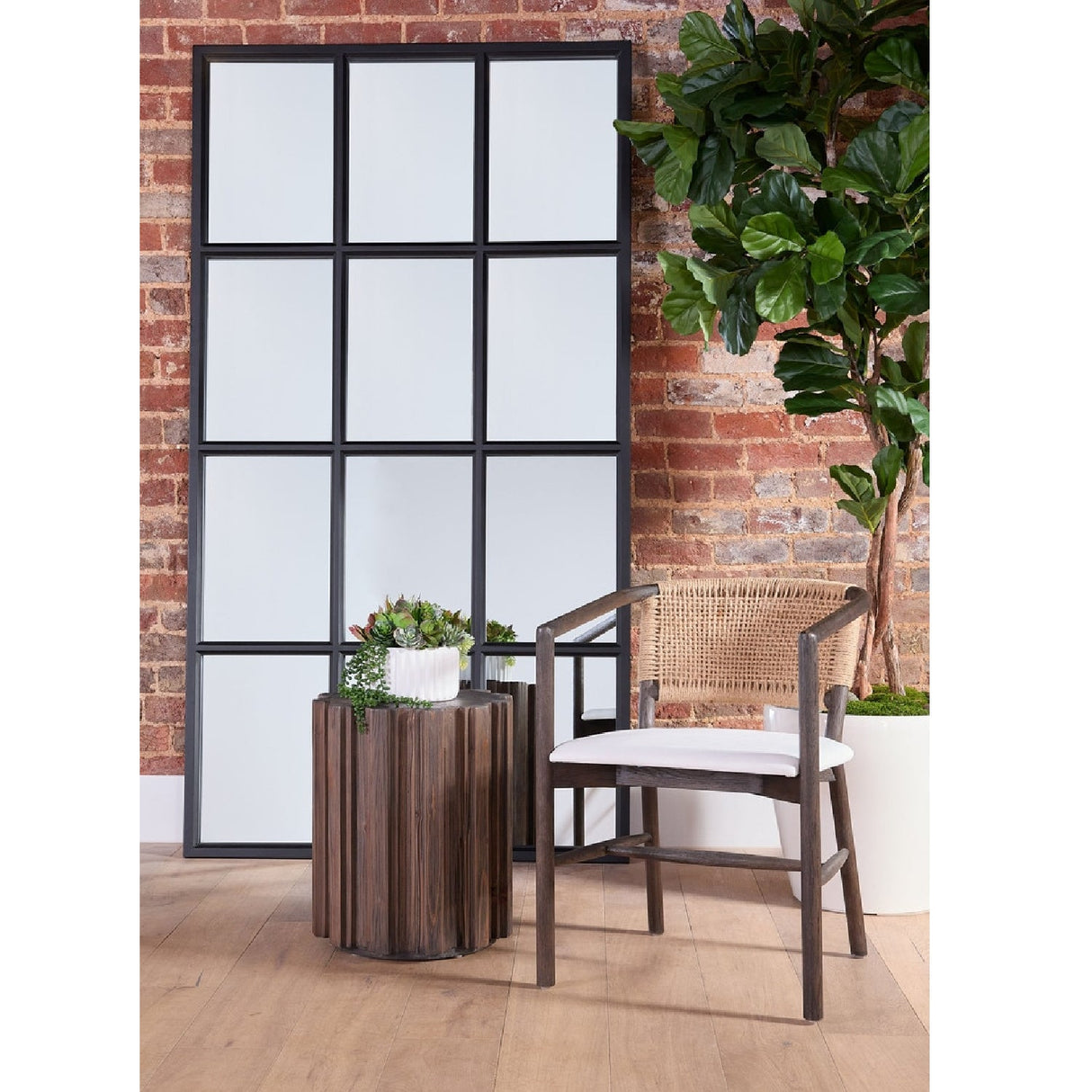 Modern European furniture - Black Oak Mirror - www.oroa.com