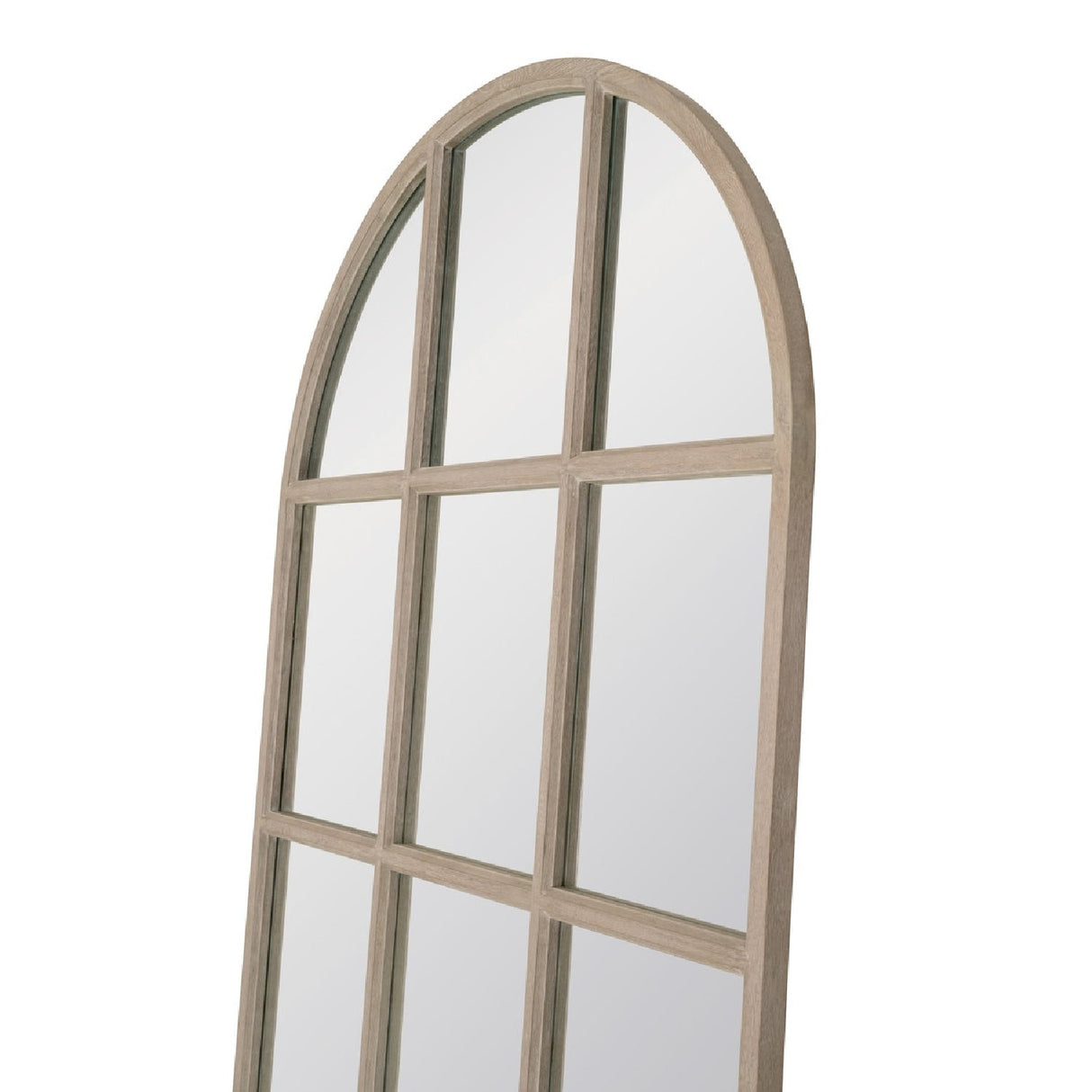 Modern European furniture - Gray Oak Arched Mirror - www.oroa.com