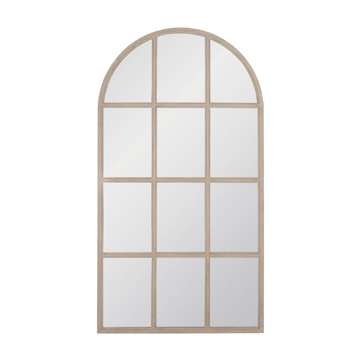 Modern European furniture - Gray Oak Arched Mirror - www.oroa.com