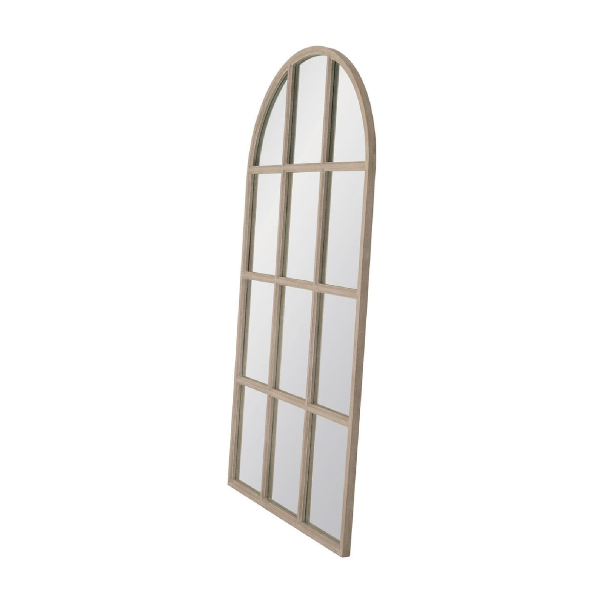 Modern European furniture - Gray Oak Arched Mirror - www.oroa.com