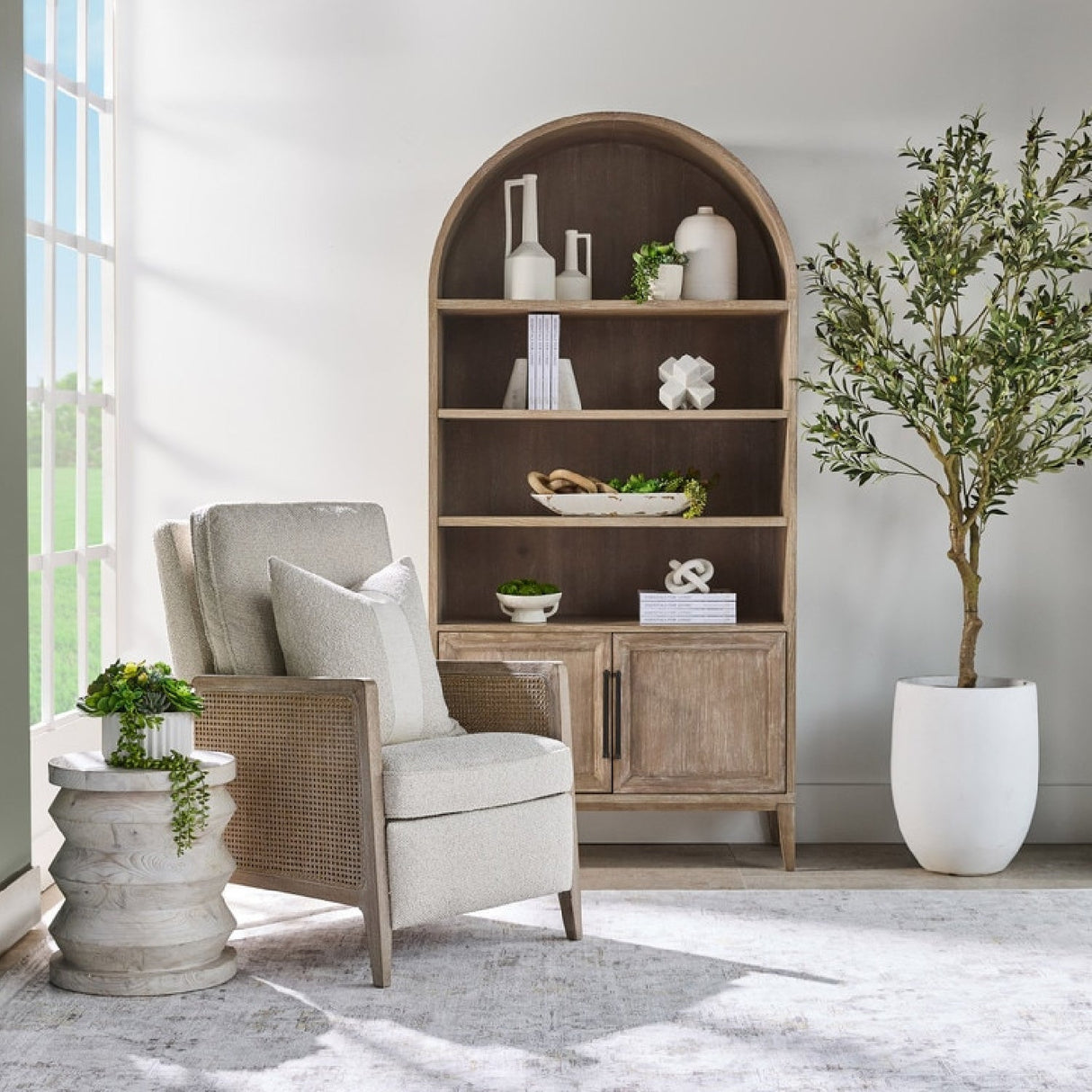 Modern European furniture - Beige Linen Recliner Chair - www.oroa.com