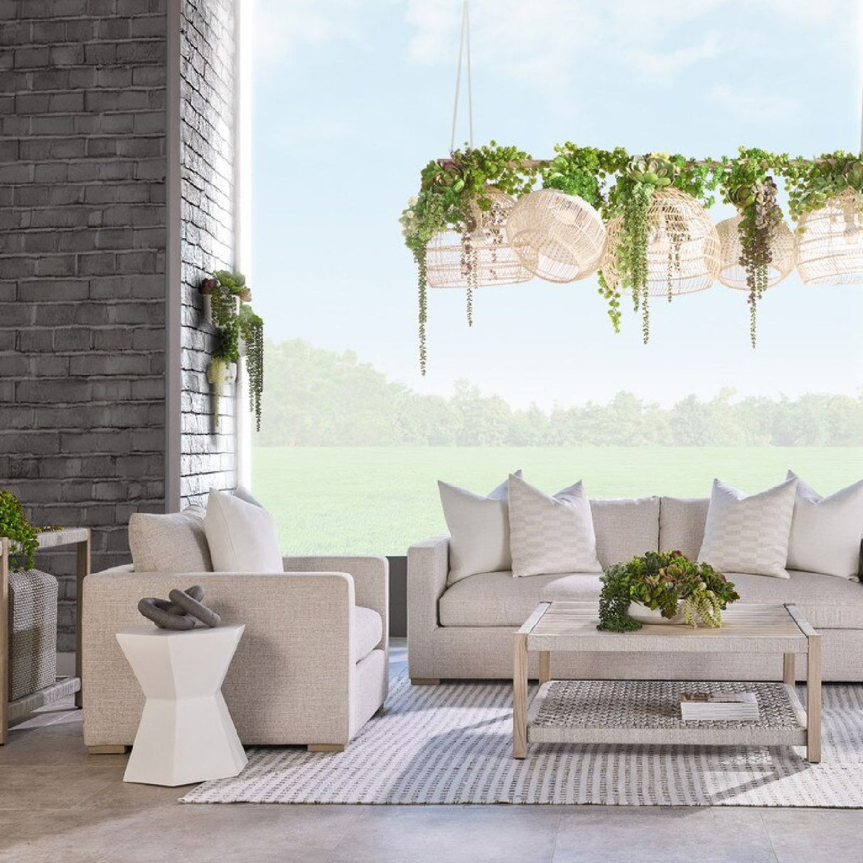 Modern European furniture - Beige Outdoor Lounge Chair - www.oroa.com