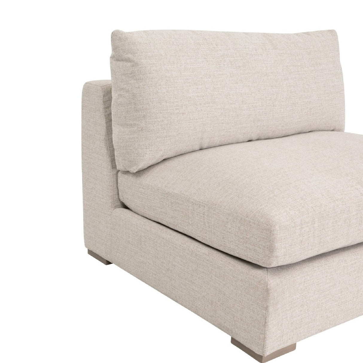 Modern European furniture - Beige Outdoor Modular Armless Chair - www.oroa.com