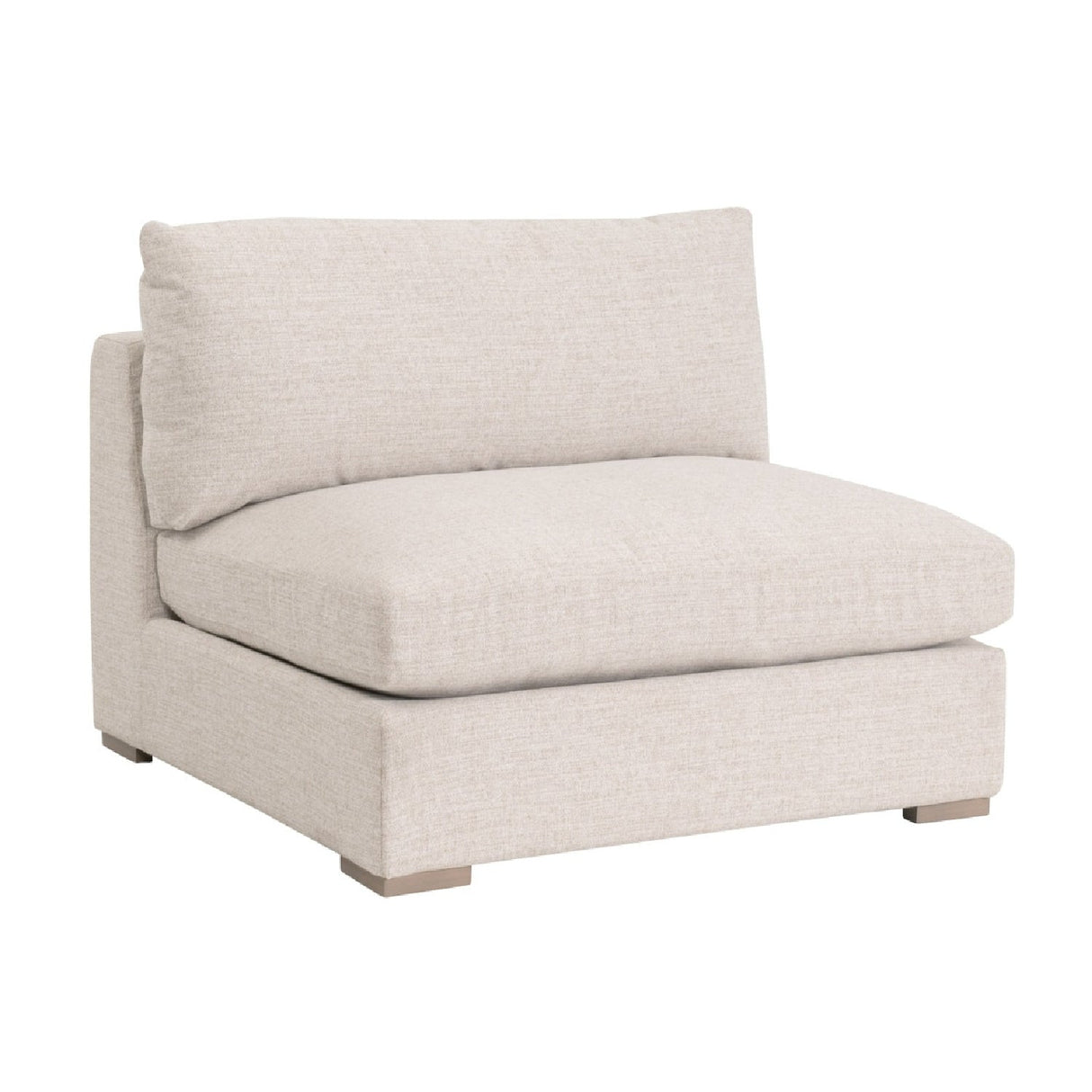 Modern European furniture - Beige Outdoor Modular Armless Chair - www.oroa.com