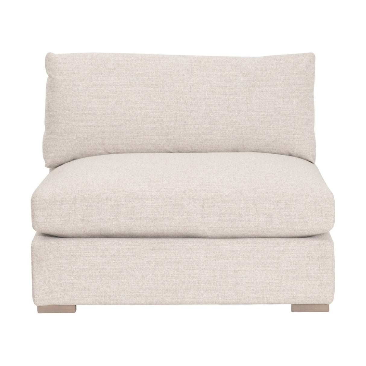 Modern European furniture - Beige Outdoor Modular Armless Chair - www.oroa.com