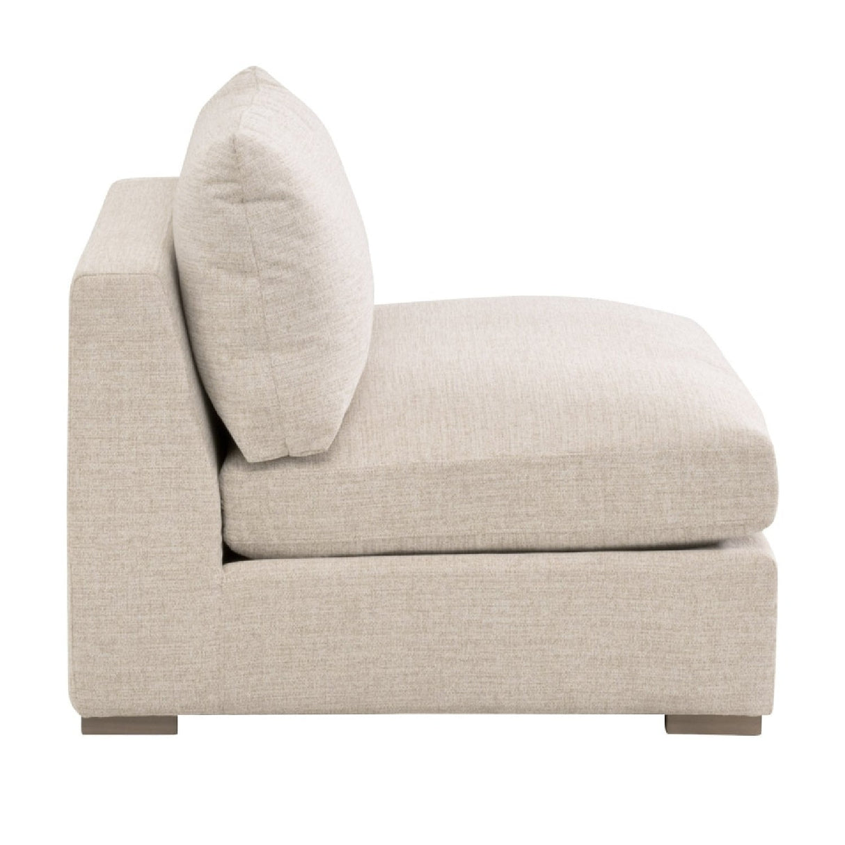 Modern European furniture - Beige Outdoor Modular Armless Chair - www.oroa.com