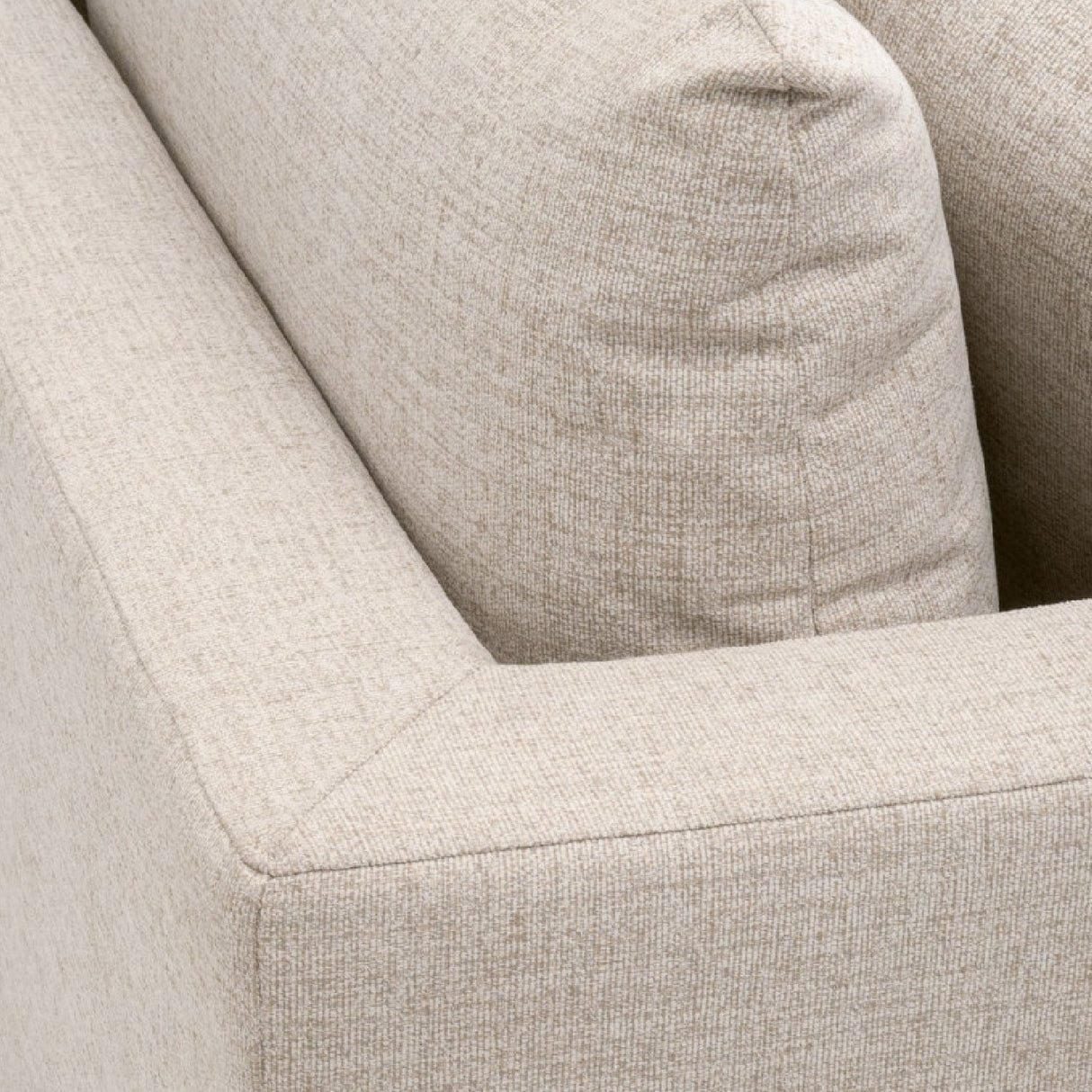 Modern European furniture - Beige Track-Armed Outdoor Sofa - www.oroa.com