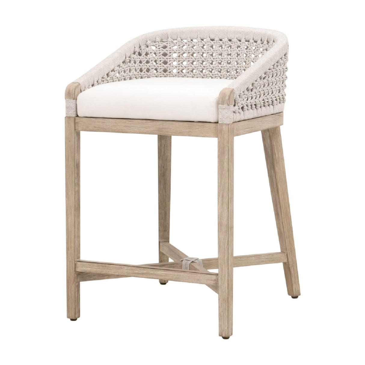 Modern European furniture - White Speckle Rope Counter Stool - www.oroa.com