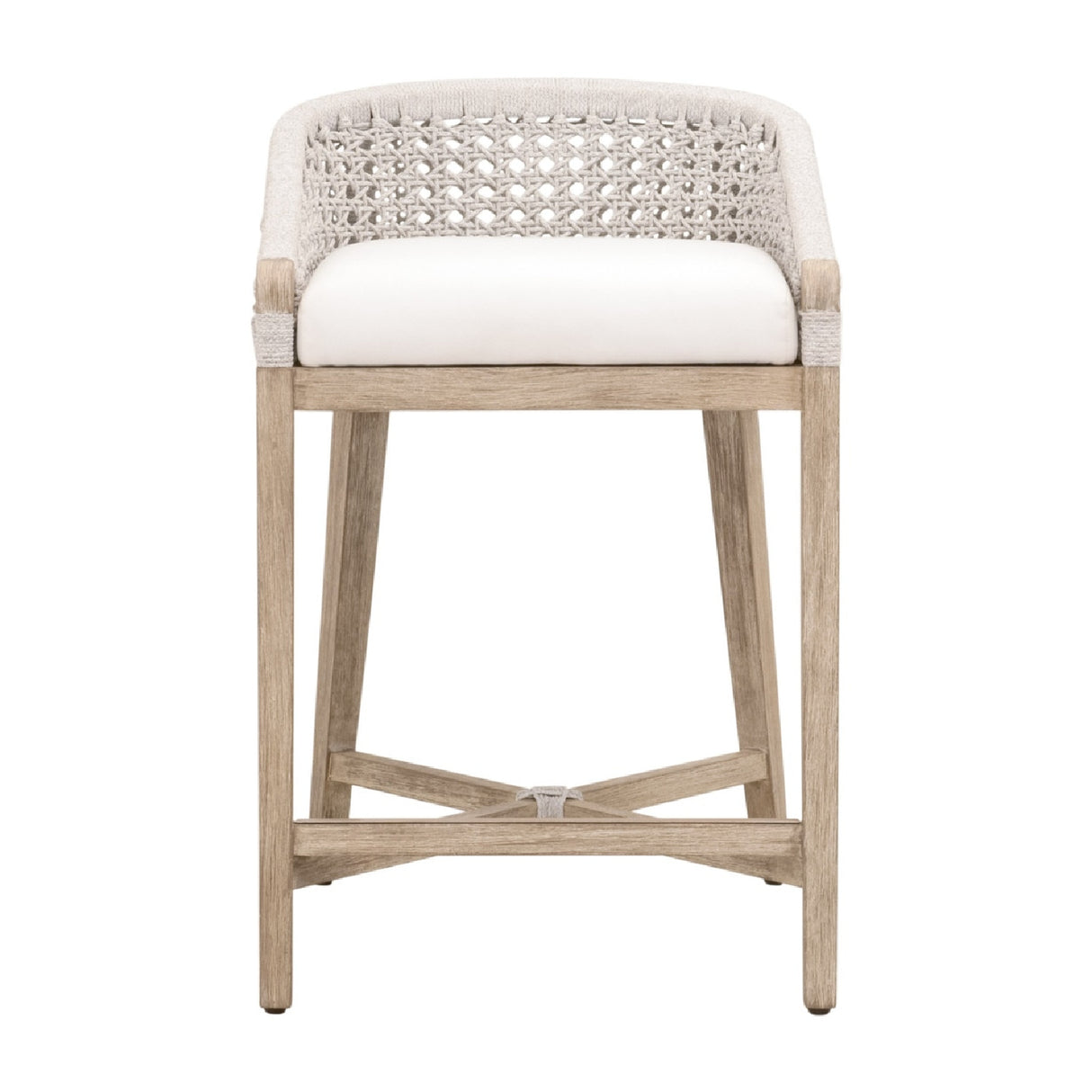White Speckle Rope Counter Stool | Oroa.com