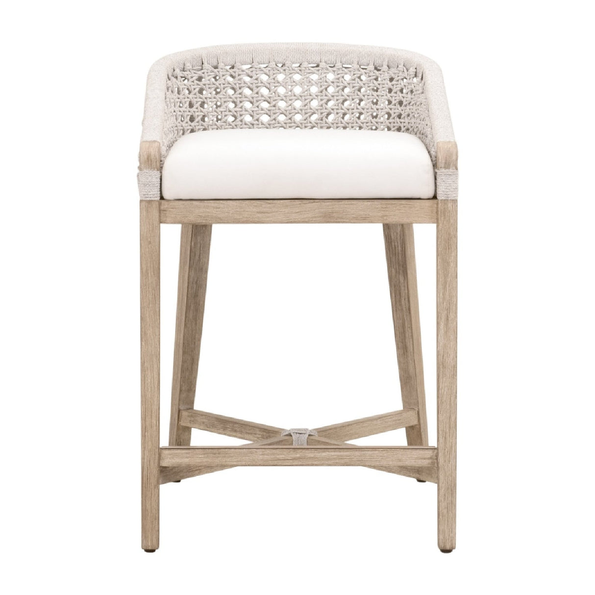 Modern European furniture - White Speckle Rope Counter Stool - www.oroa.com