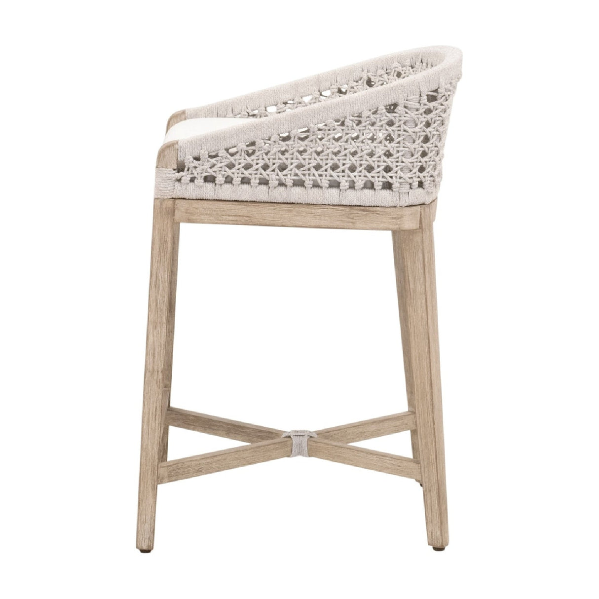 Modern European furniture - White Speckle Rope Counter Stool - www.oroa.com