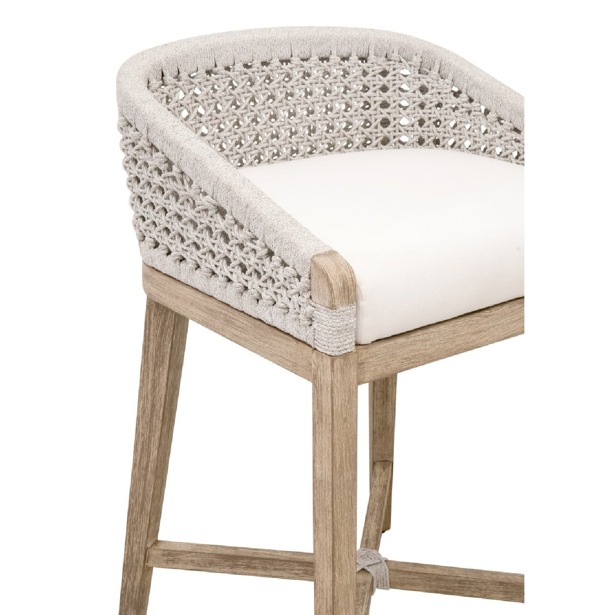 Modern European furniture - White Speckle Rope Counter Stool - www.oroa.com
