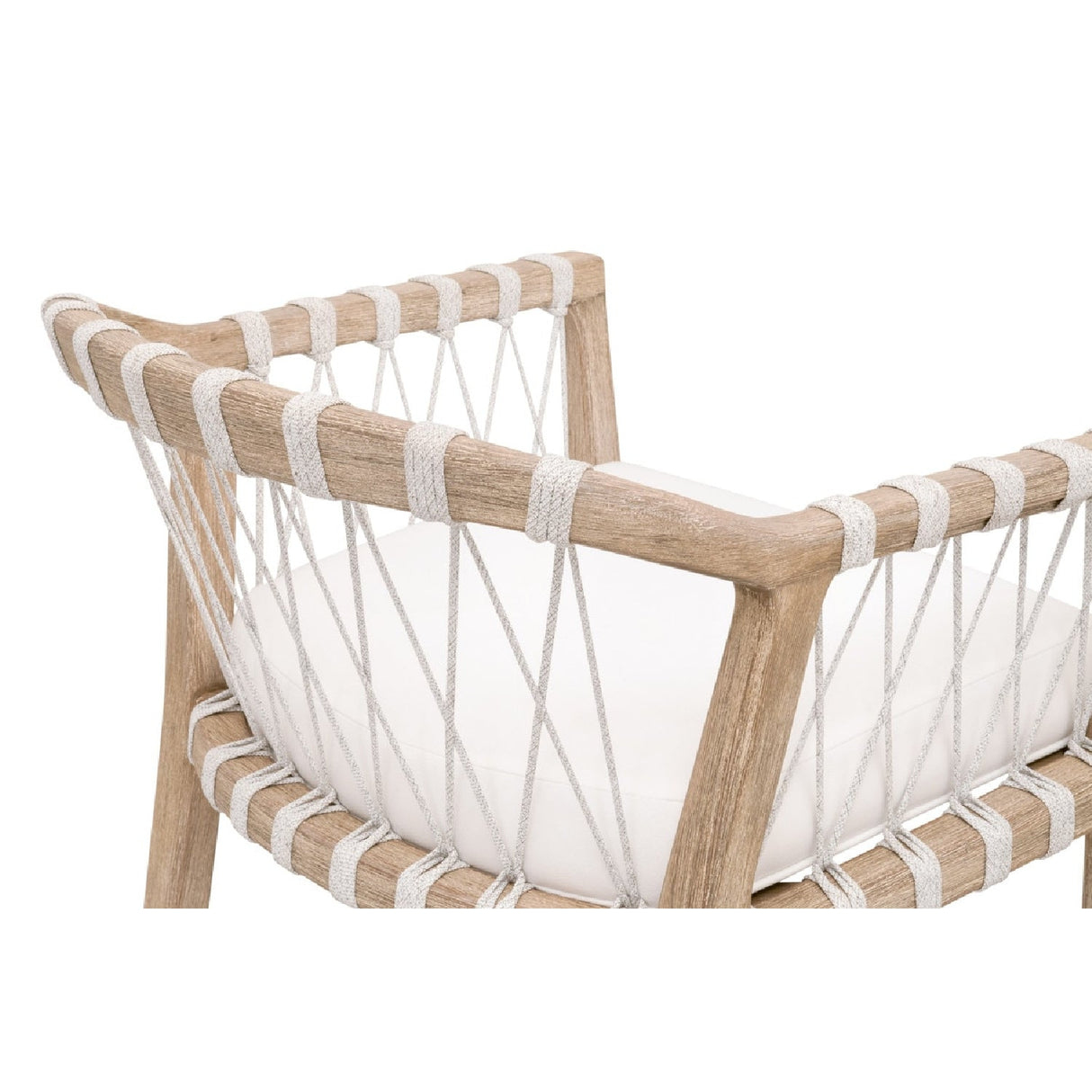 Modern European furniture - Hand-Wrapped White Rope Counter Stool - www.oroa.com