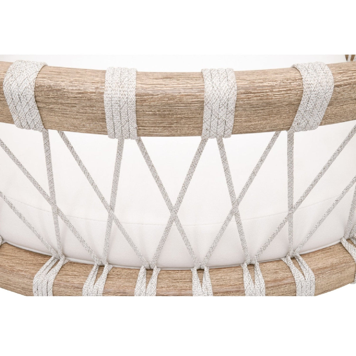 Modern European furniture - Hand-Wrapped White Rope Counter Stool - www.oroa.com