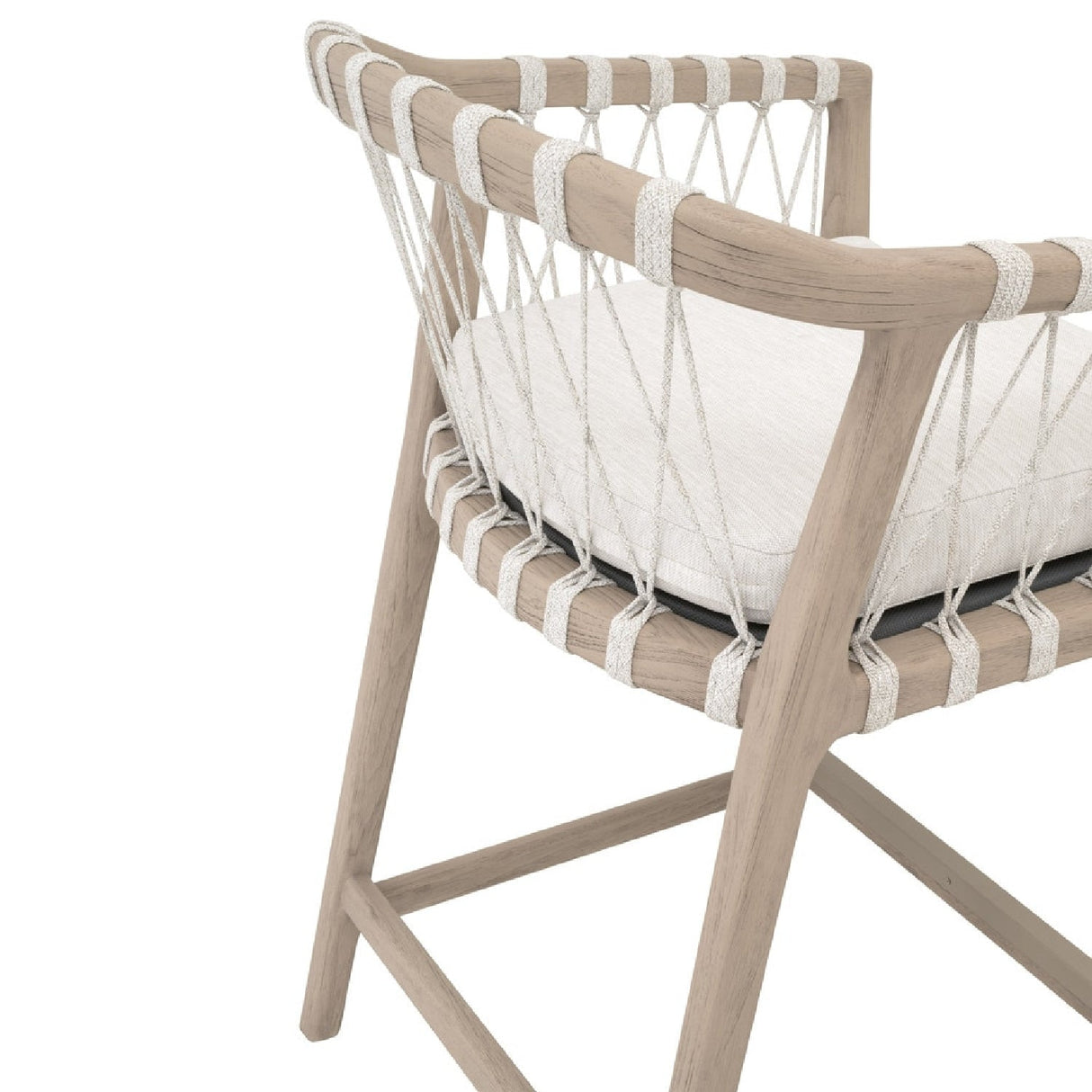Modern European furniture - White Rope Outdoor Counter Stool - www.oroa.com