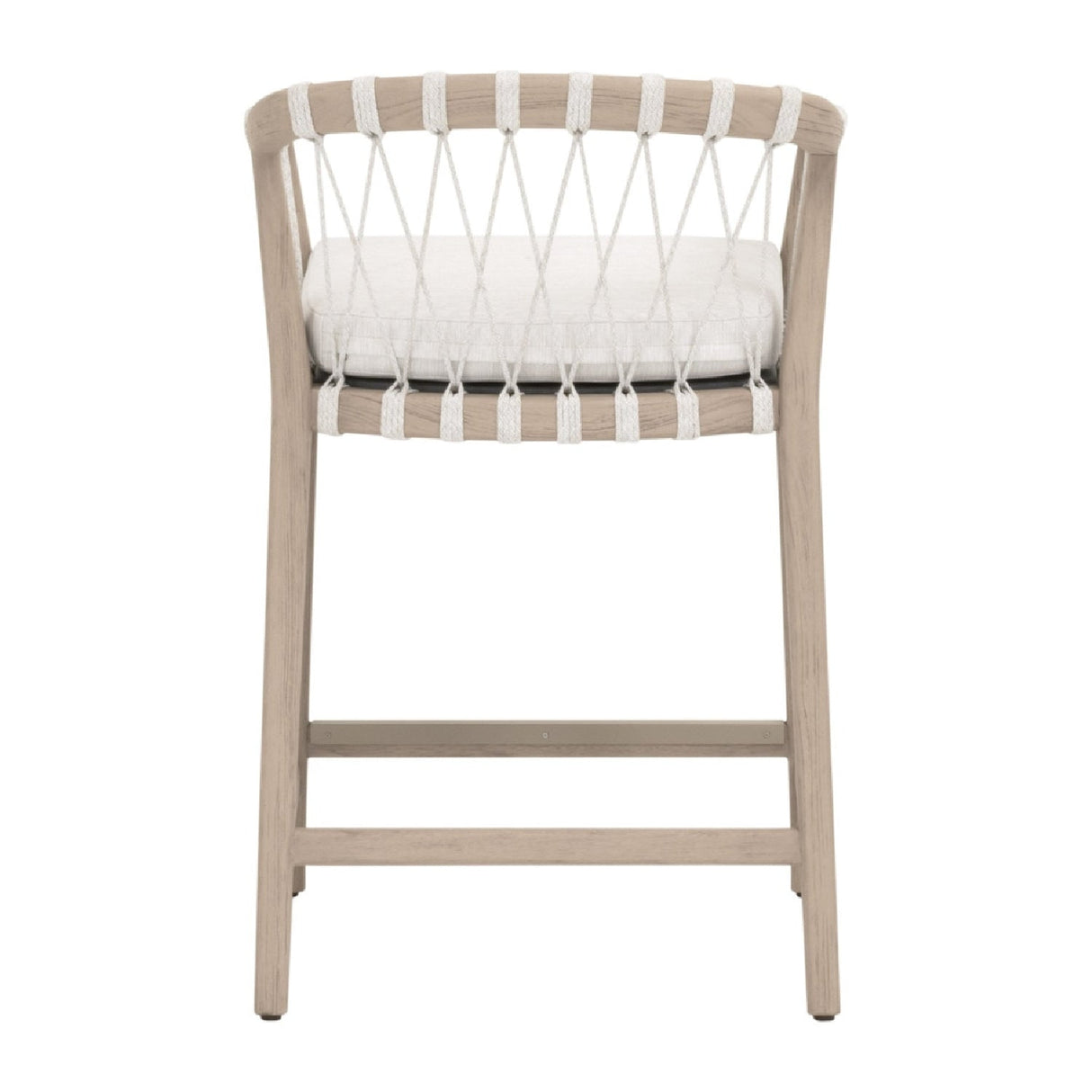 Modern European furniture - White Rope Outdoor Counter Stool - www.oroa.com
