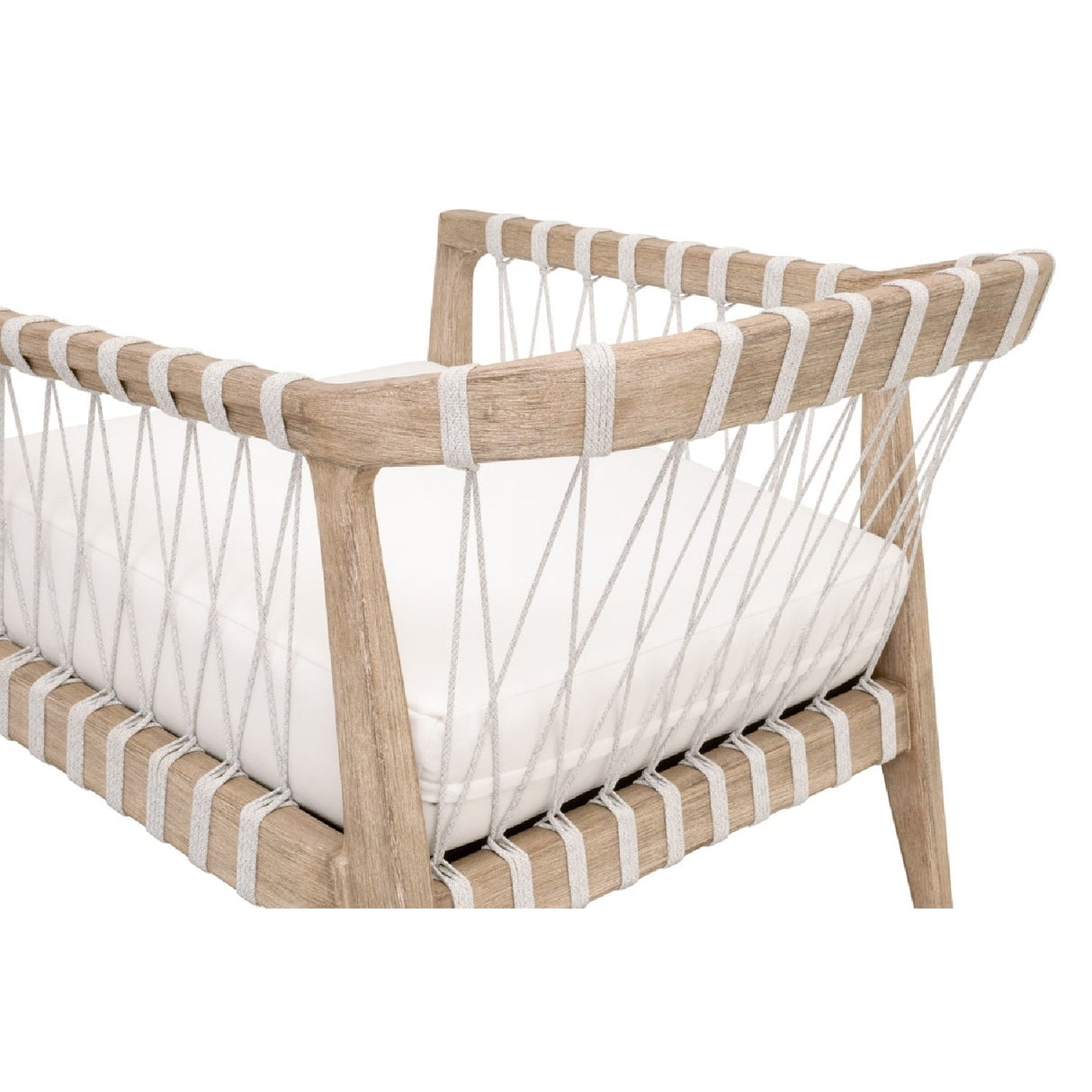 Modern European furniture - White Cushioned Club Chair - www.oroa.com