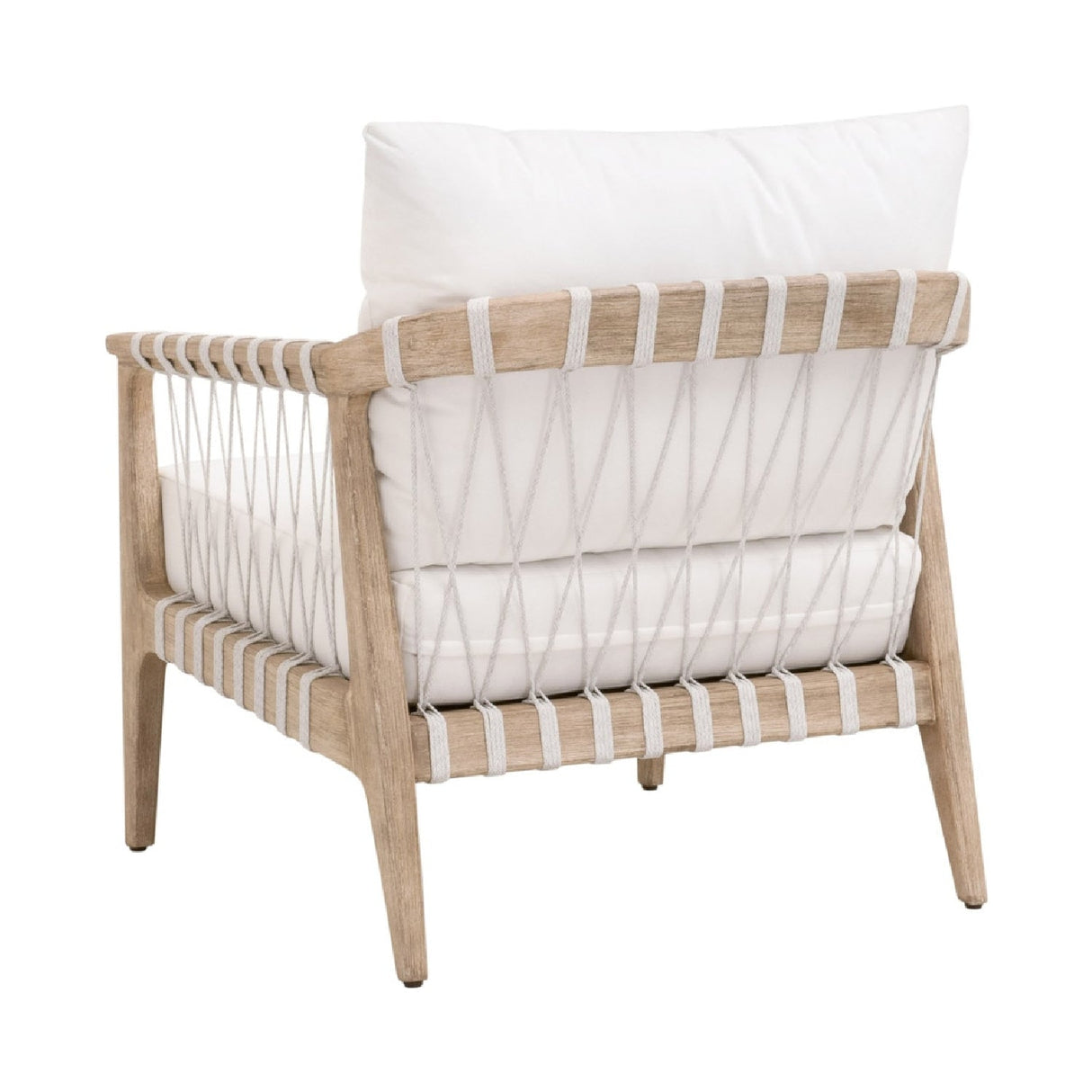 Modern European furniture - White Cushioned Club Chair - www.oroa.com
